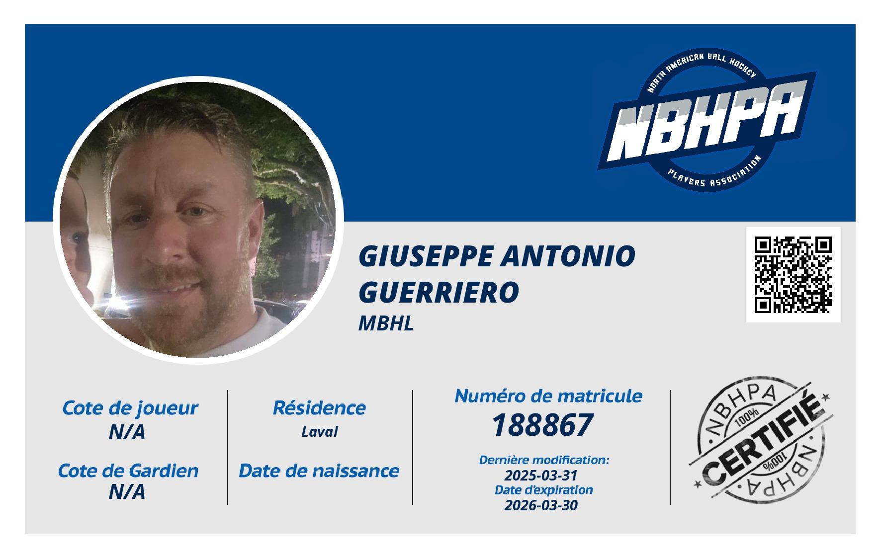 Giuseppe Antonio  Guerriero