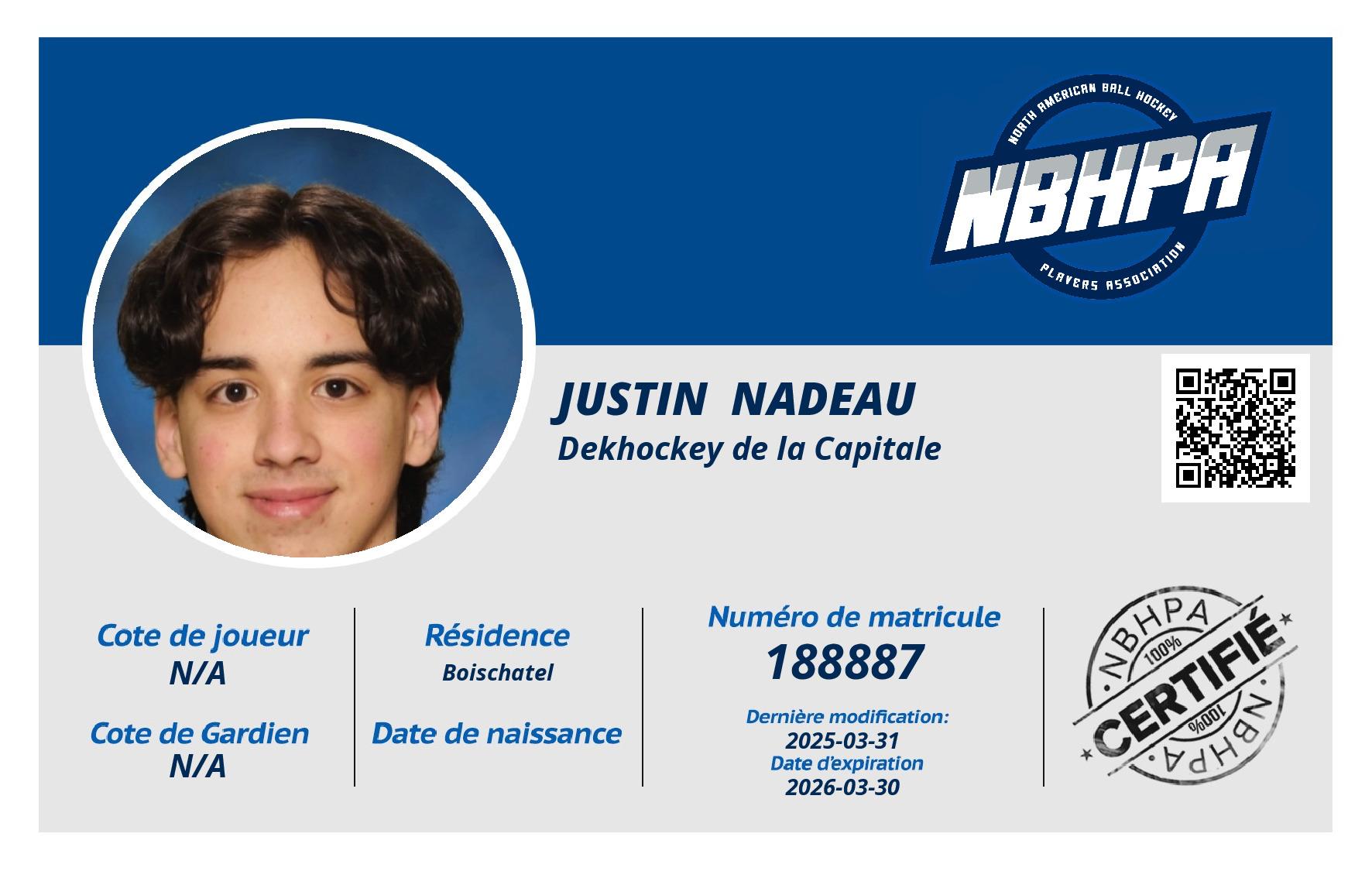 Justin  Nadeau
