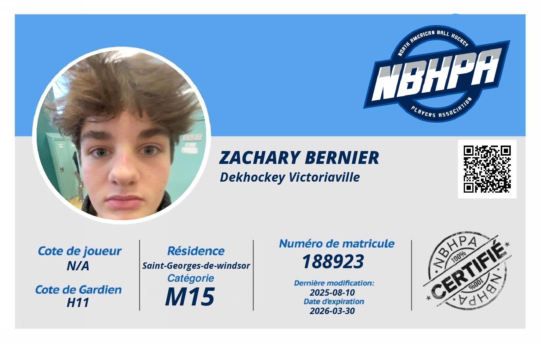 Zachary Bernier