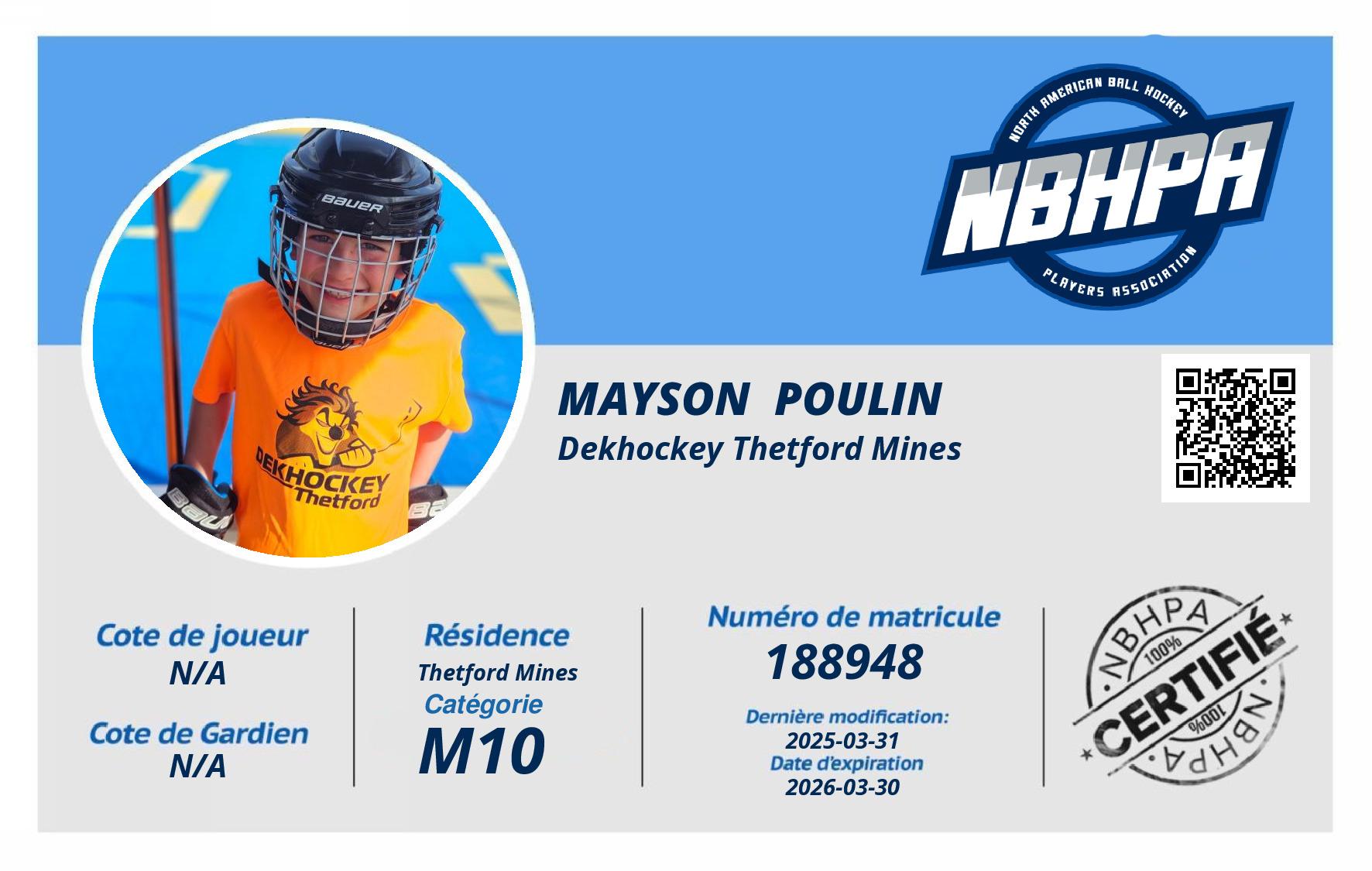 Mayson  Poulin