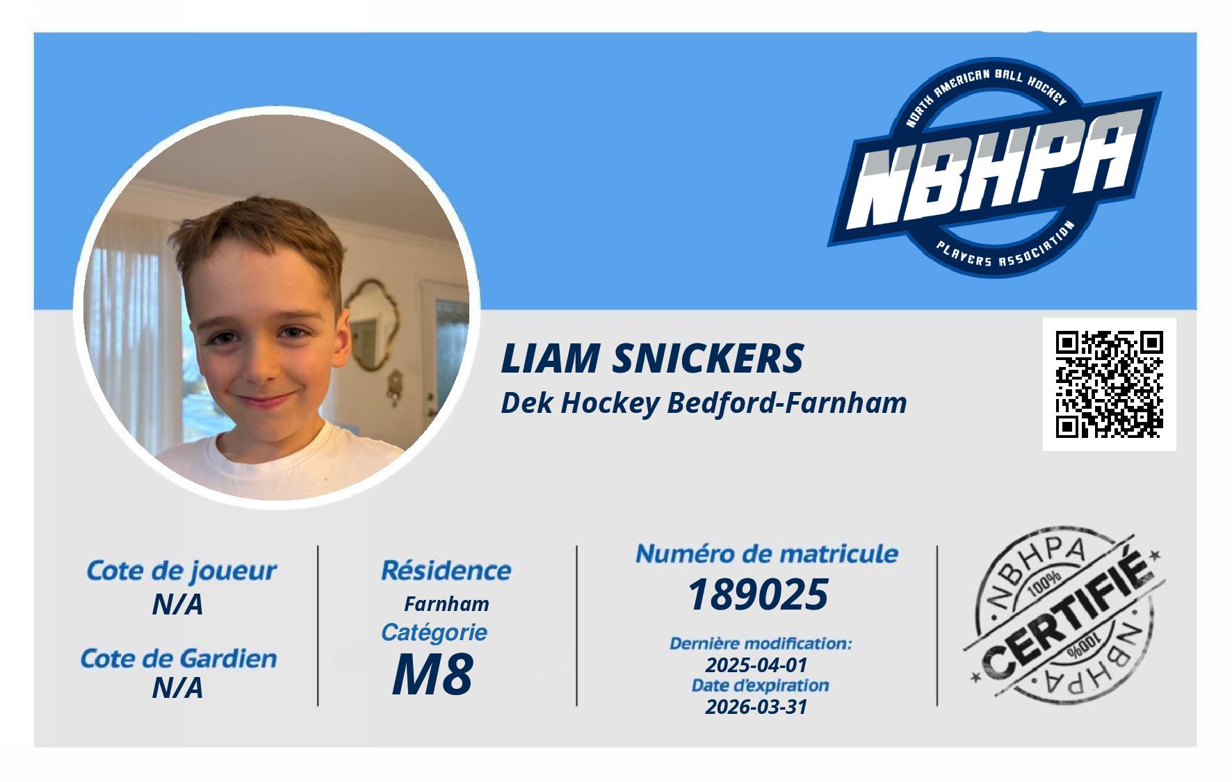 Liam Snickers