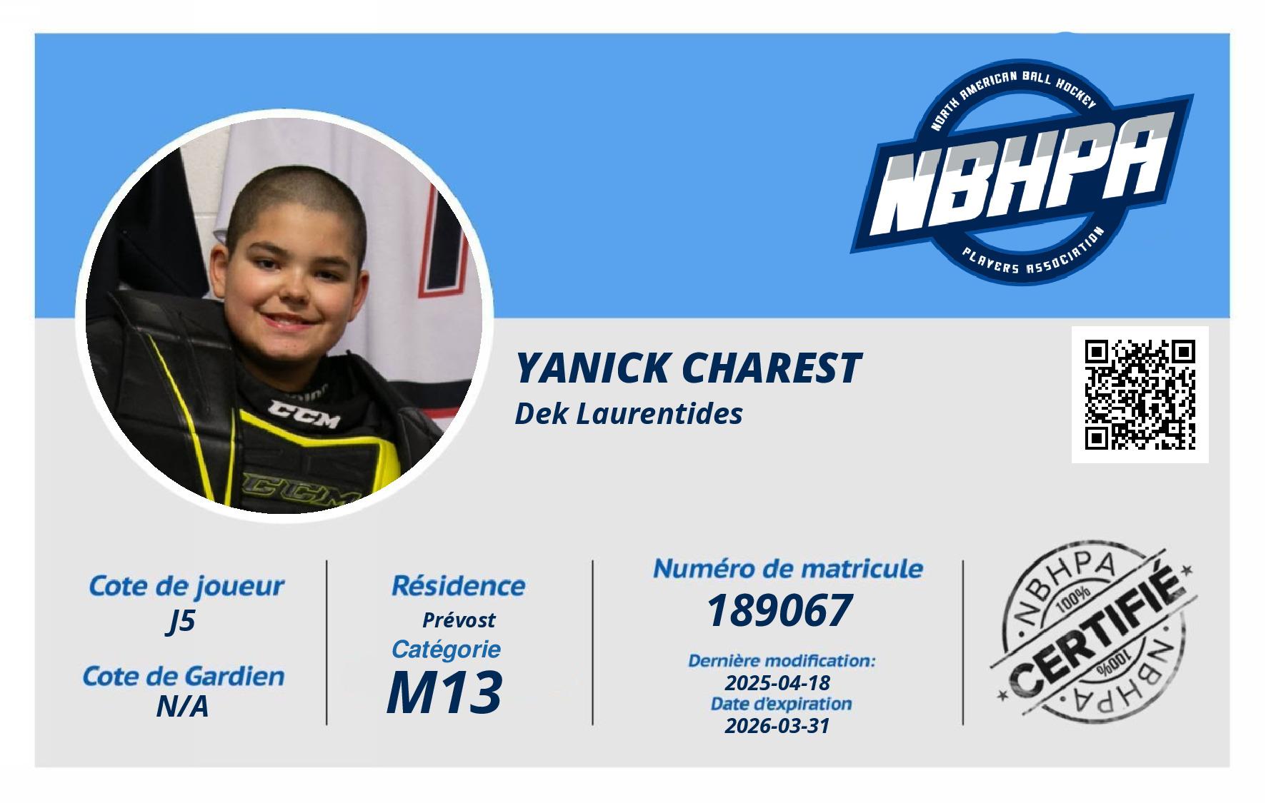 Yanick Charest