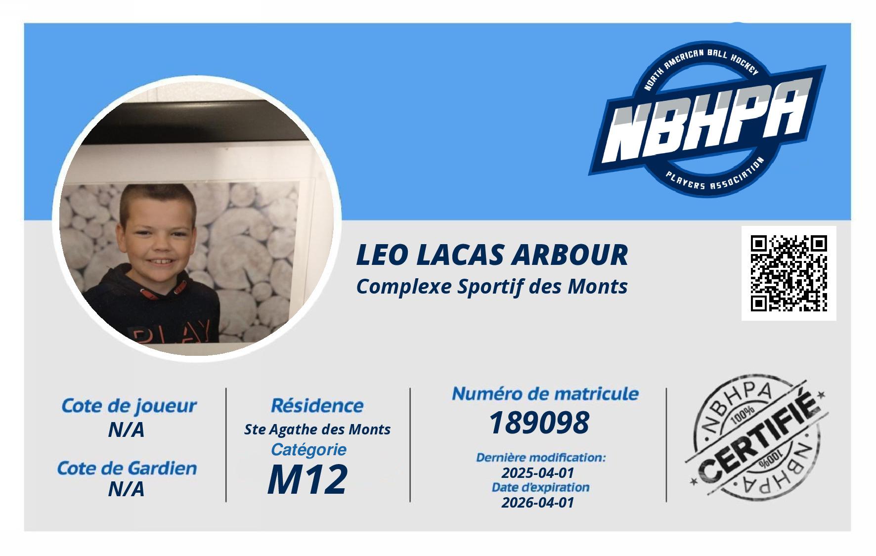 Leo Lacas Arbour