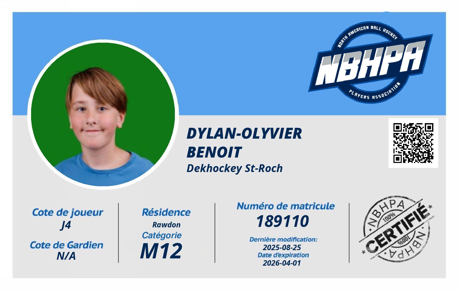 Dylan-Olyvier  Benoit
