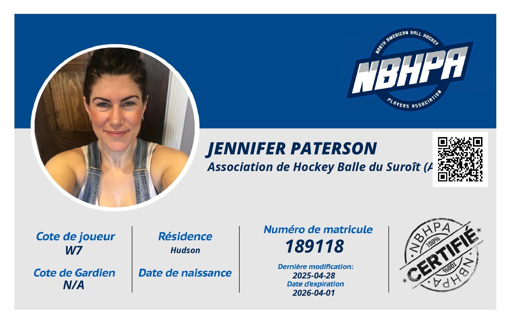 Jennifer Paterson