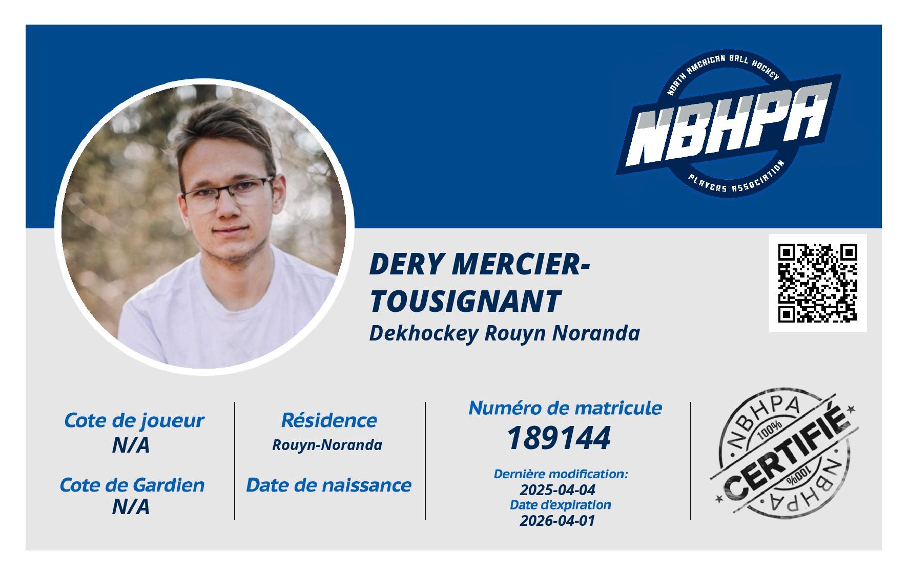 Dery Mercier-Tousignant
