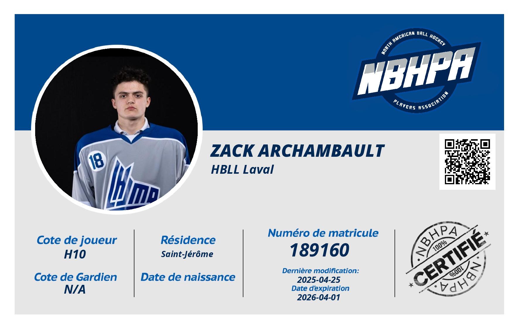 Zack Archambault 