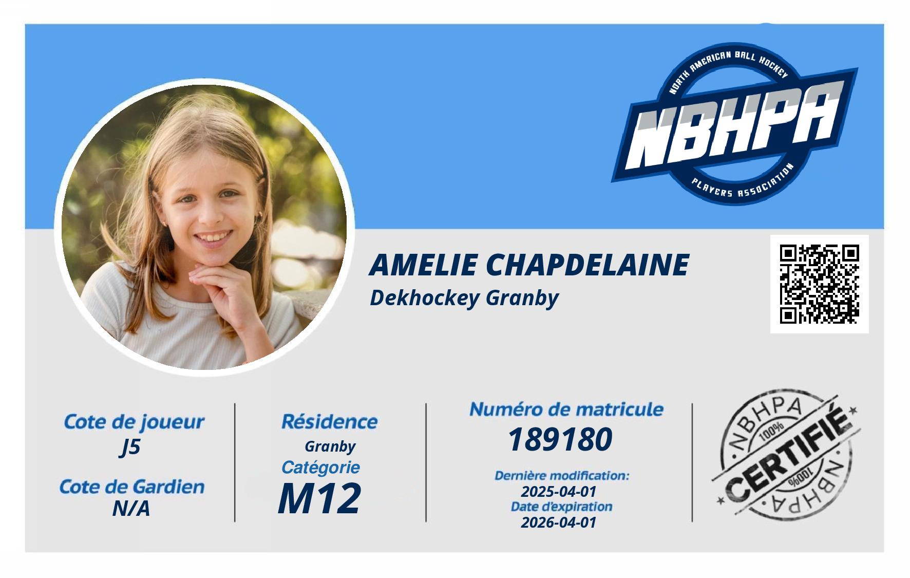 Amelie Chapdelaine