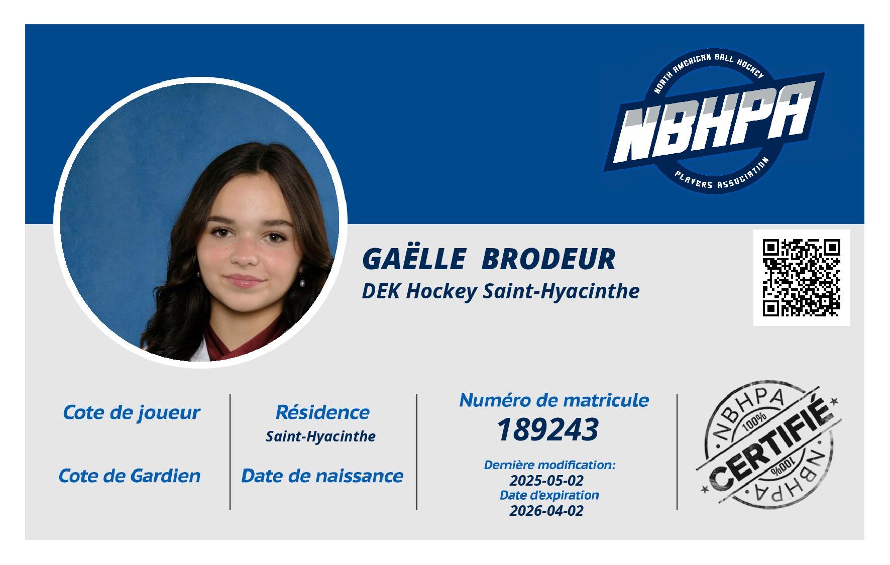 Gaëlle  Brodeur