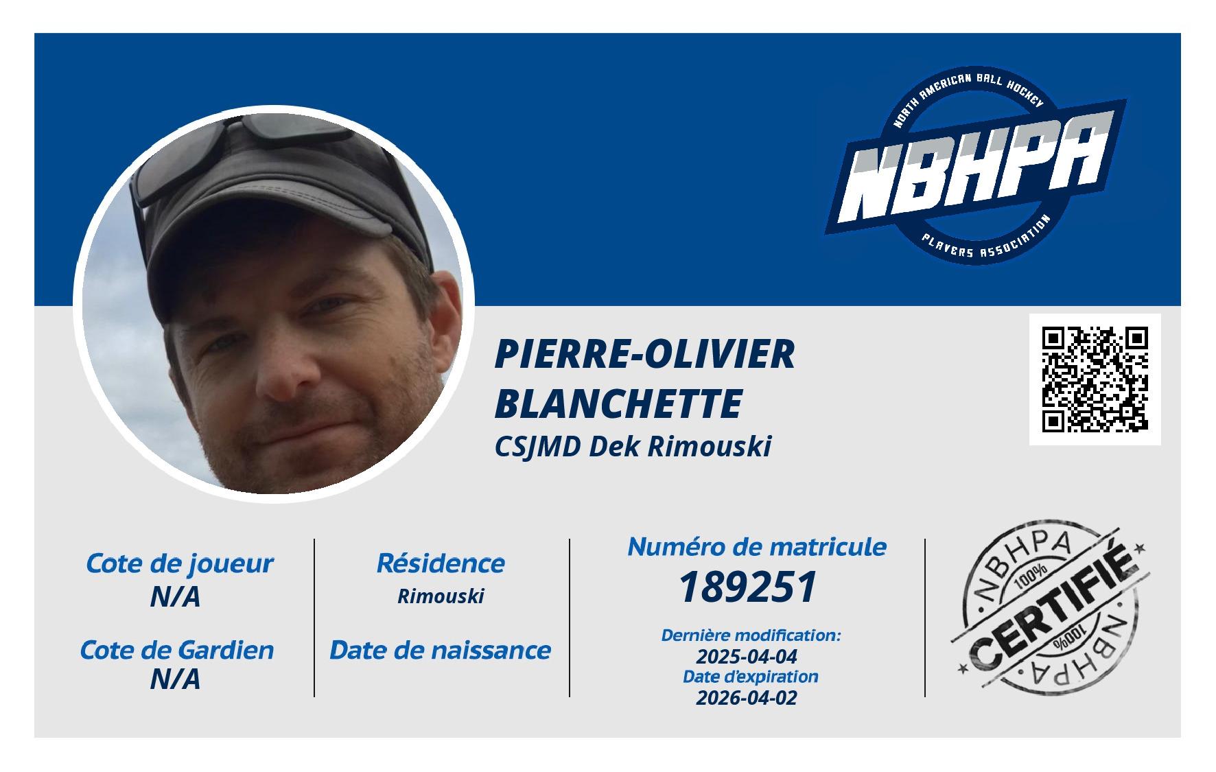 Pierre-Olivier Blanchette