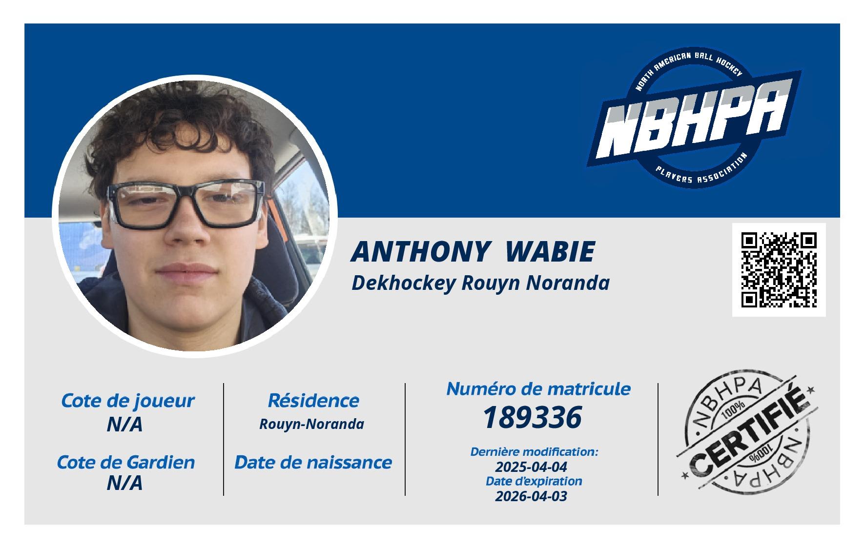 Anthony  Wabie