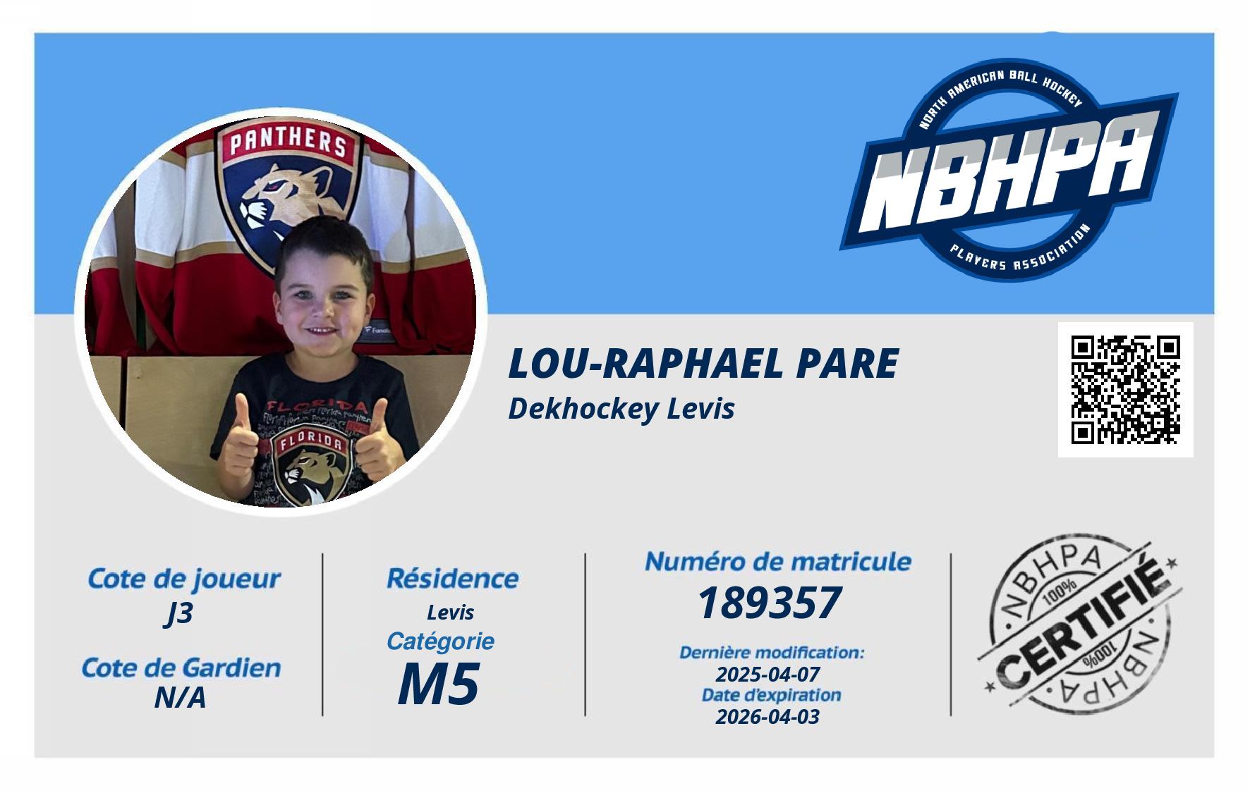 Lou-Raphael Pare