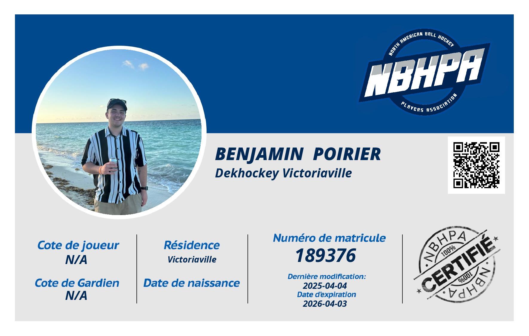 Benjamin  Poirier 