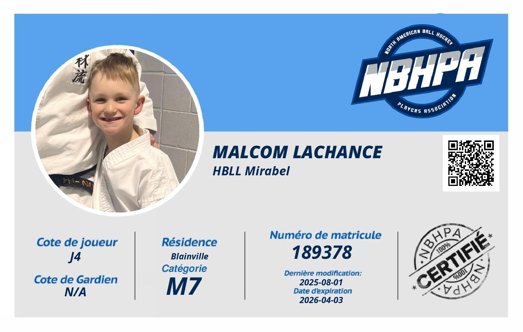 Malcom Lachance