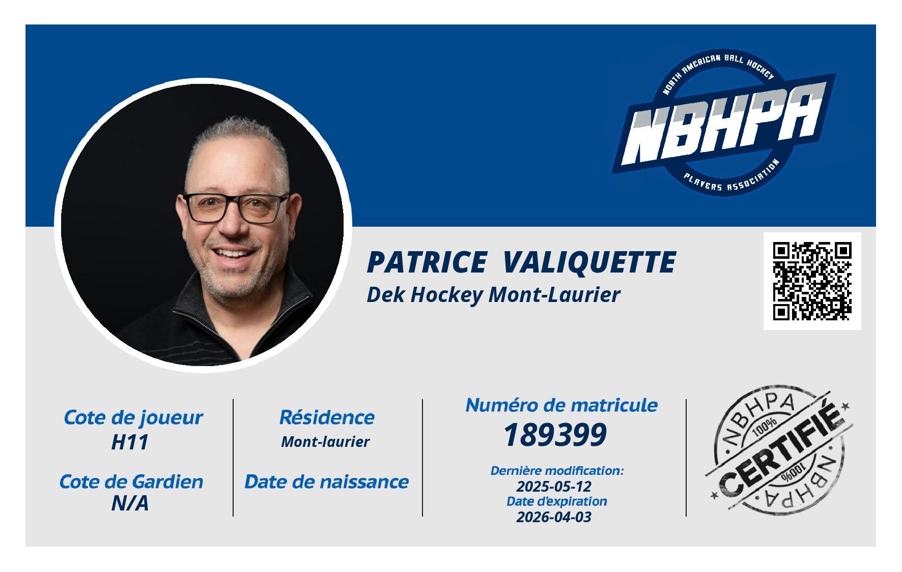 Patrice  Valiquette
