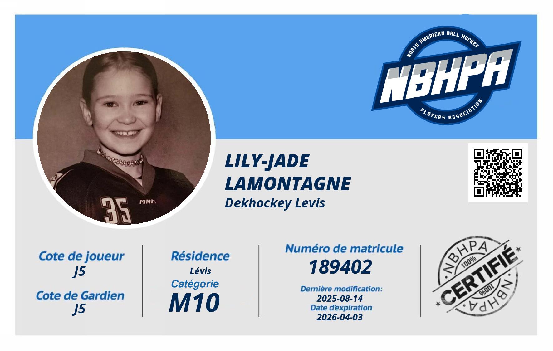 Lily-Jade Lamontagne
