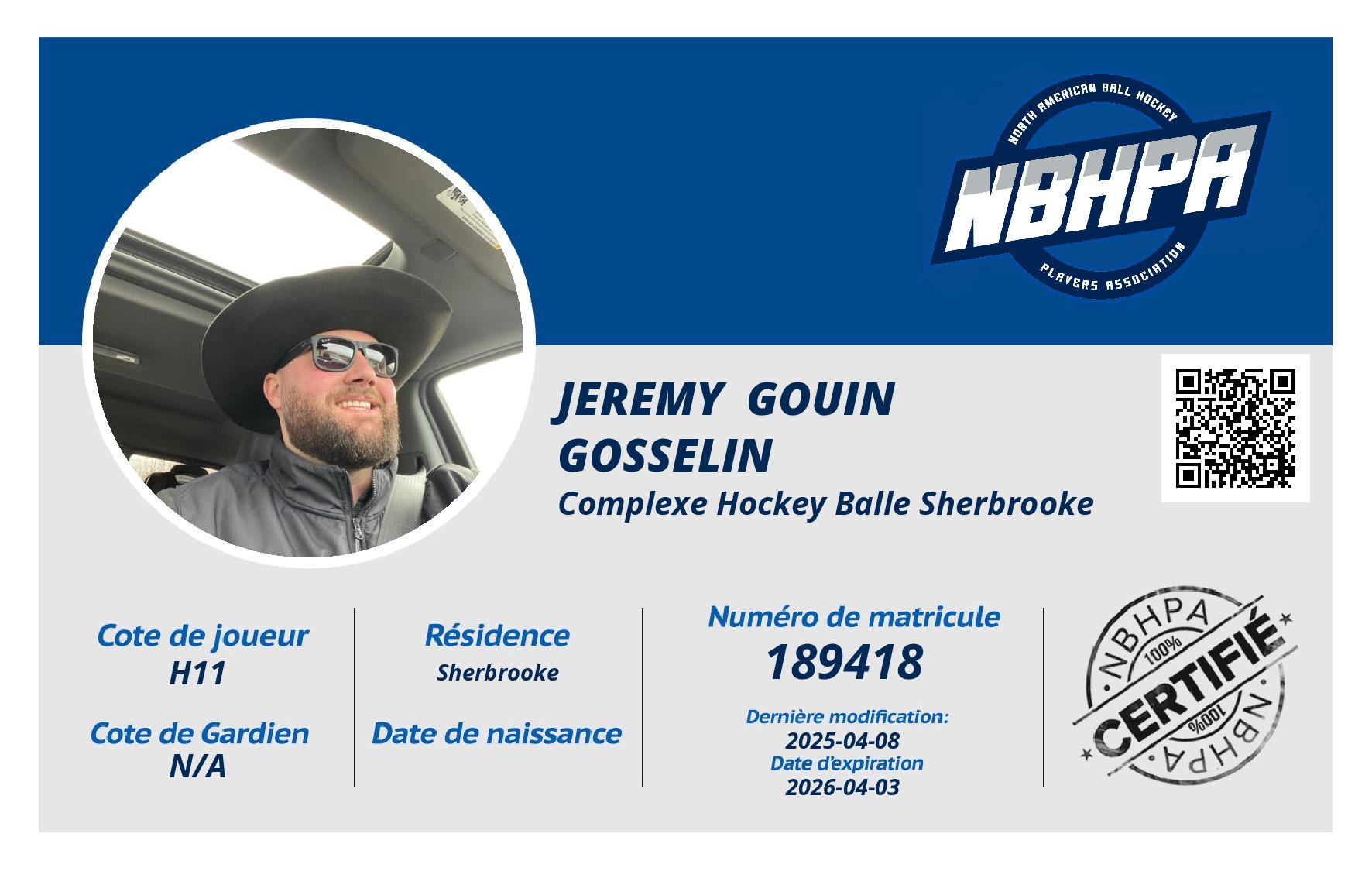 Jeremy  Gouin Gosselin