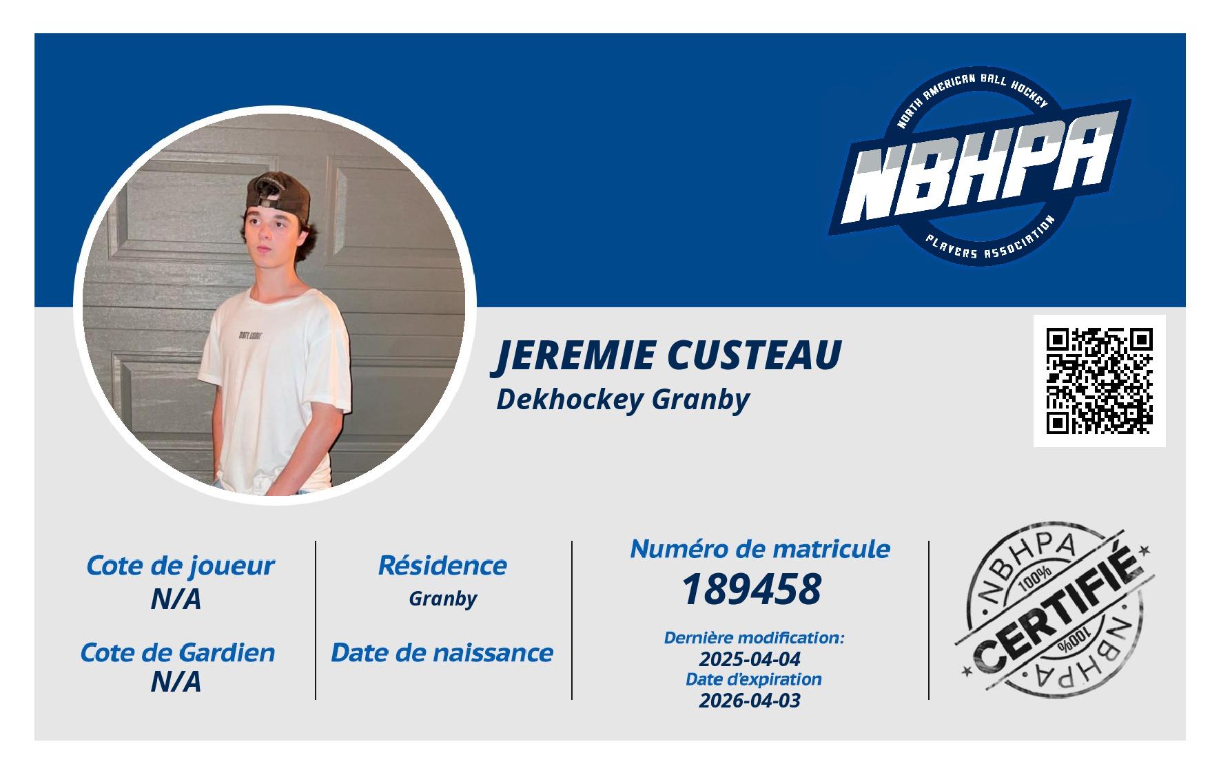 Jeremie Custeau