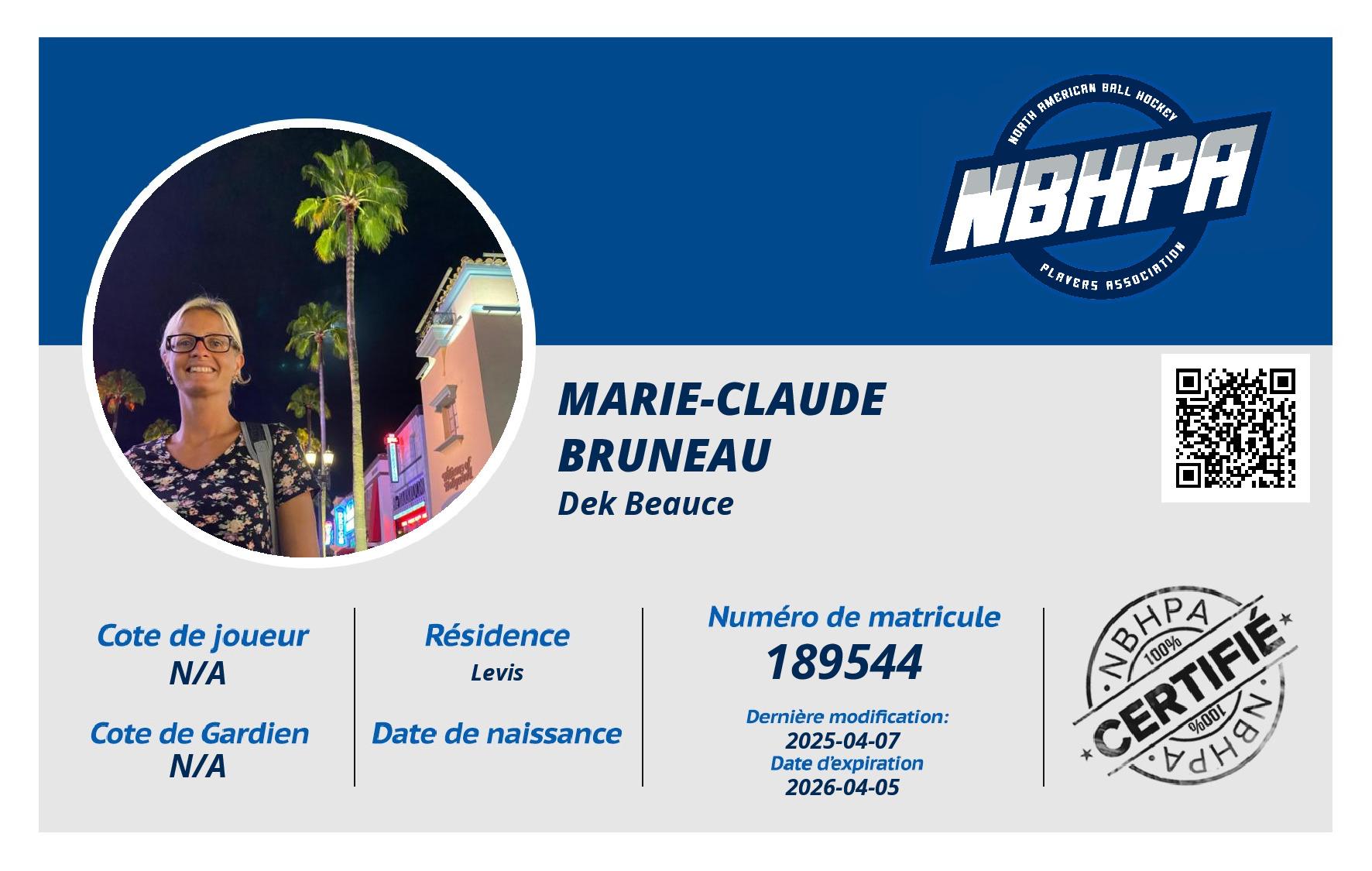Marie-Claude  Bruneau