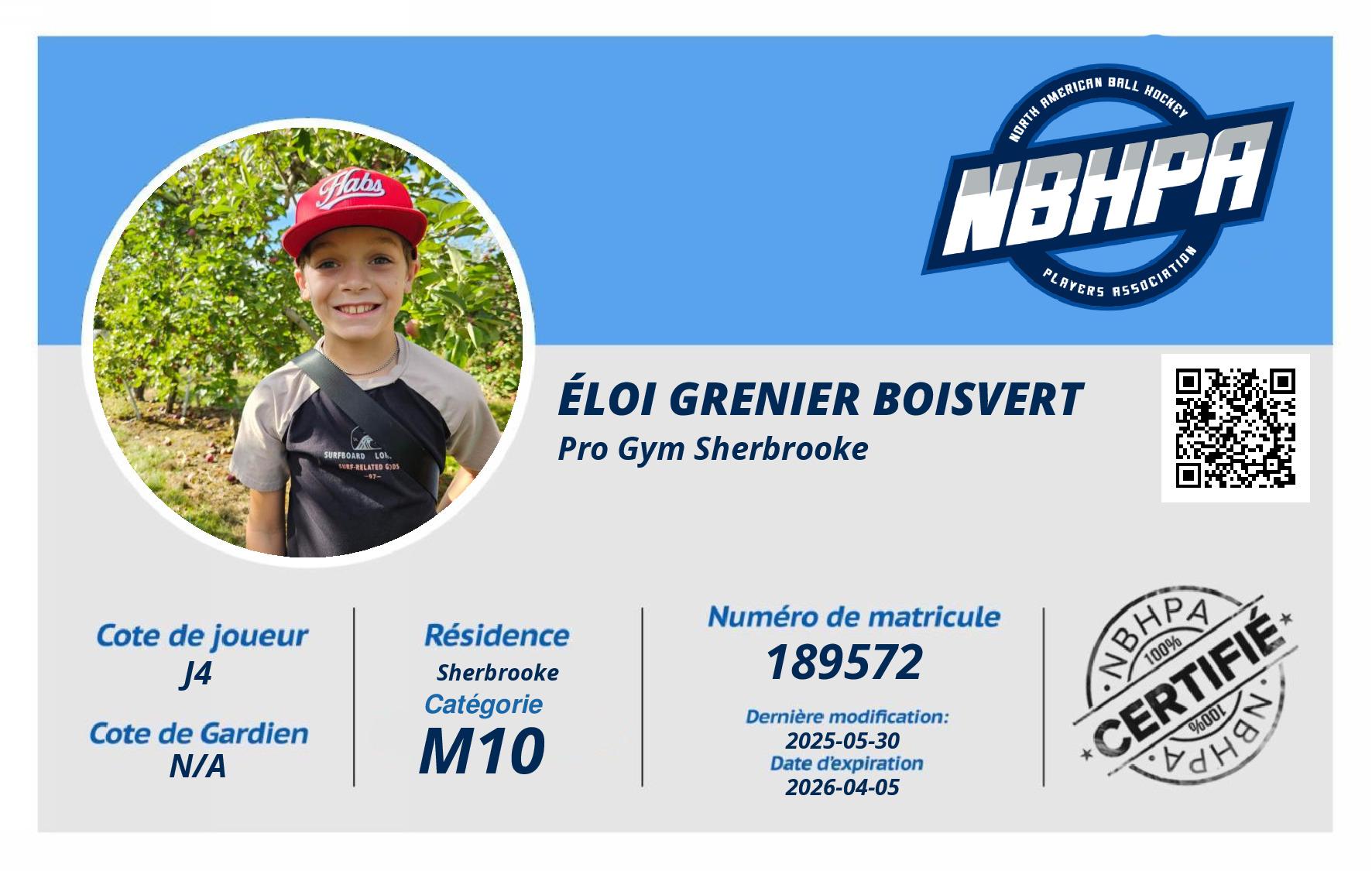 Éloi Grenier Boisvert