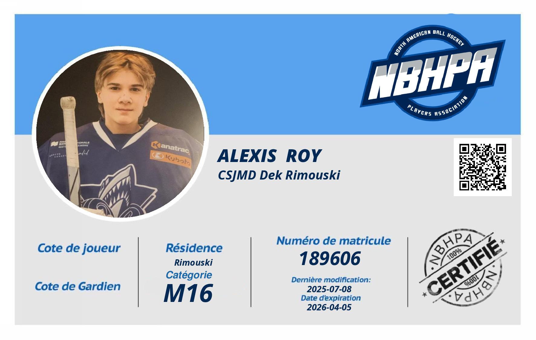 Alexis  Roy