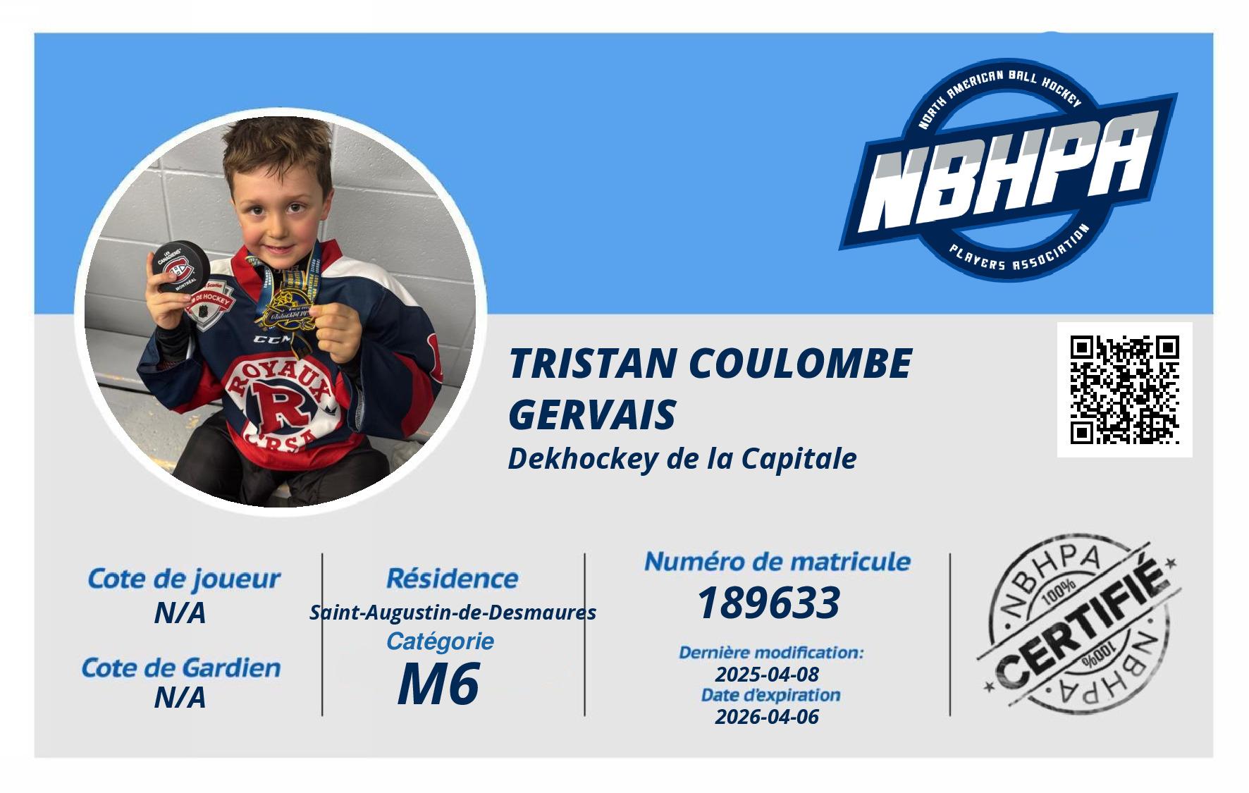 Tristan Coulombe Gervais