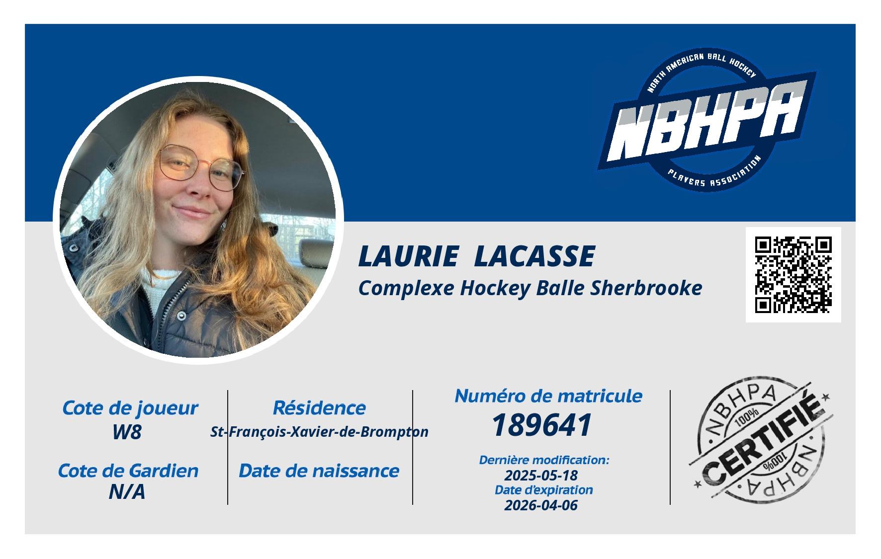 Laurie  Lacasse