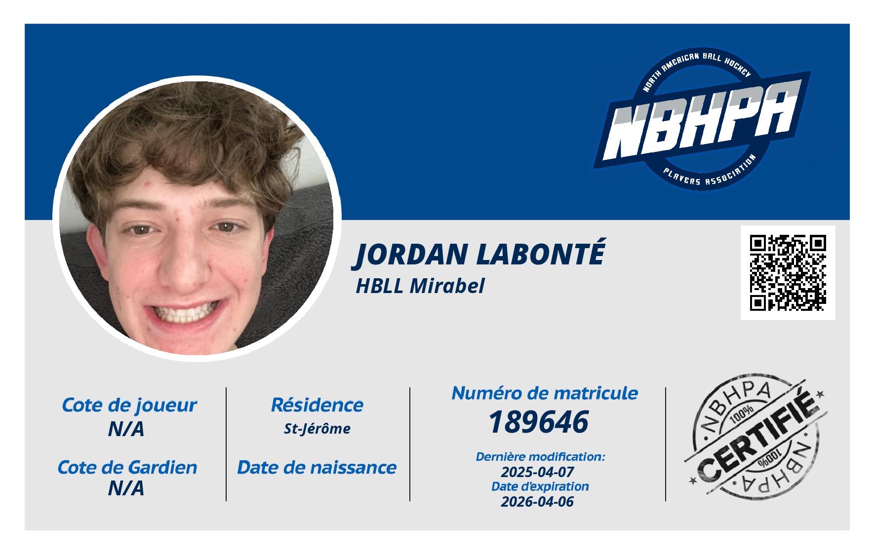 Jordan Labonté