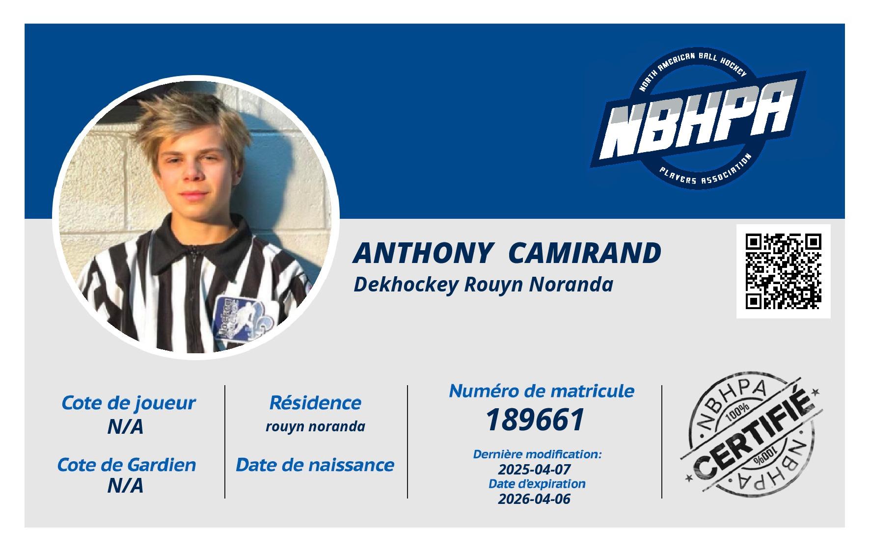anthony  camirand