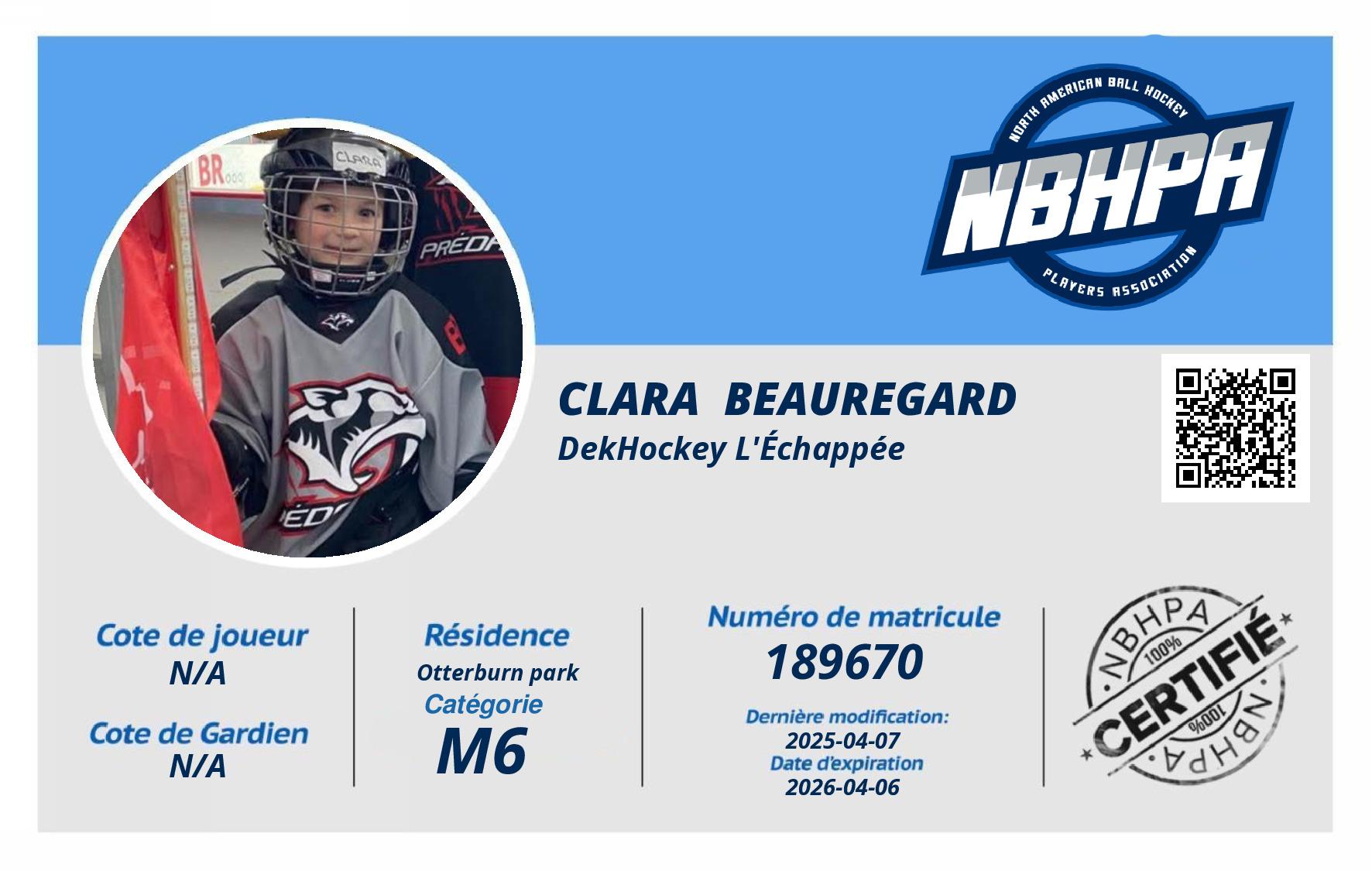 Clara  Beauregard