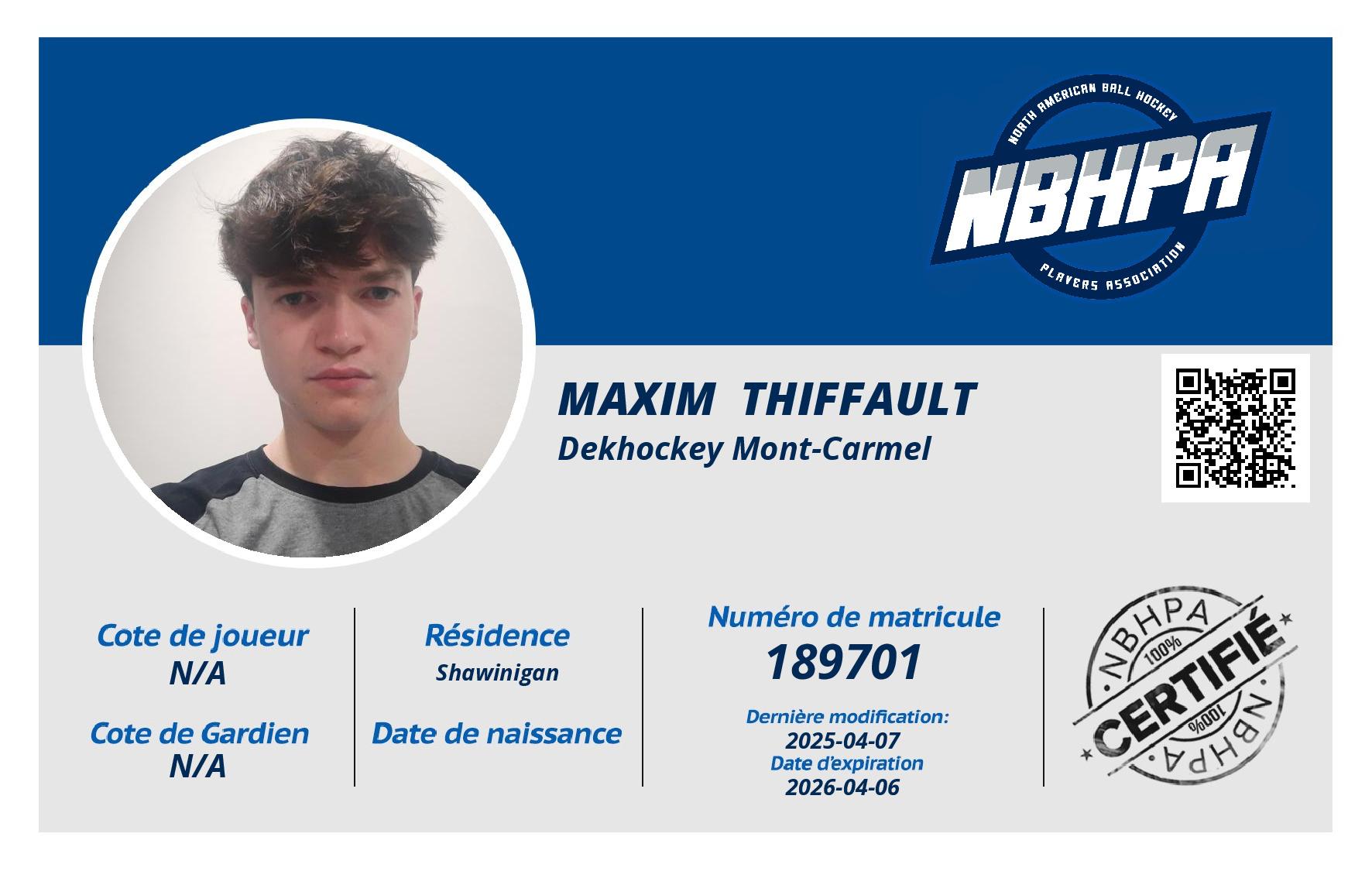 Maxim  Thiffault 