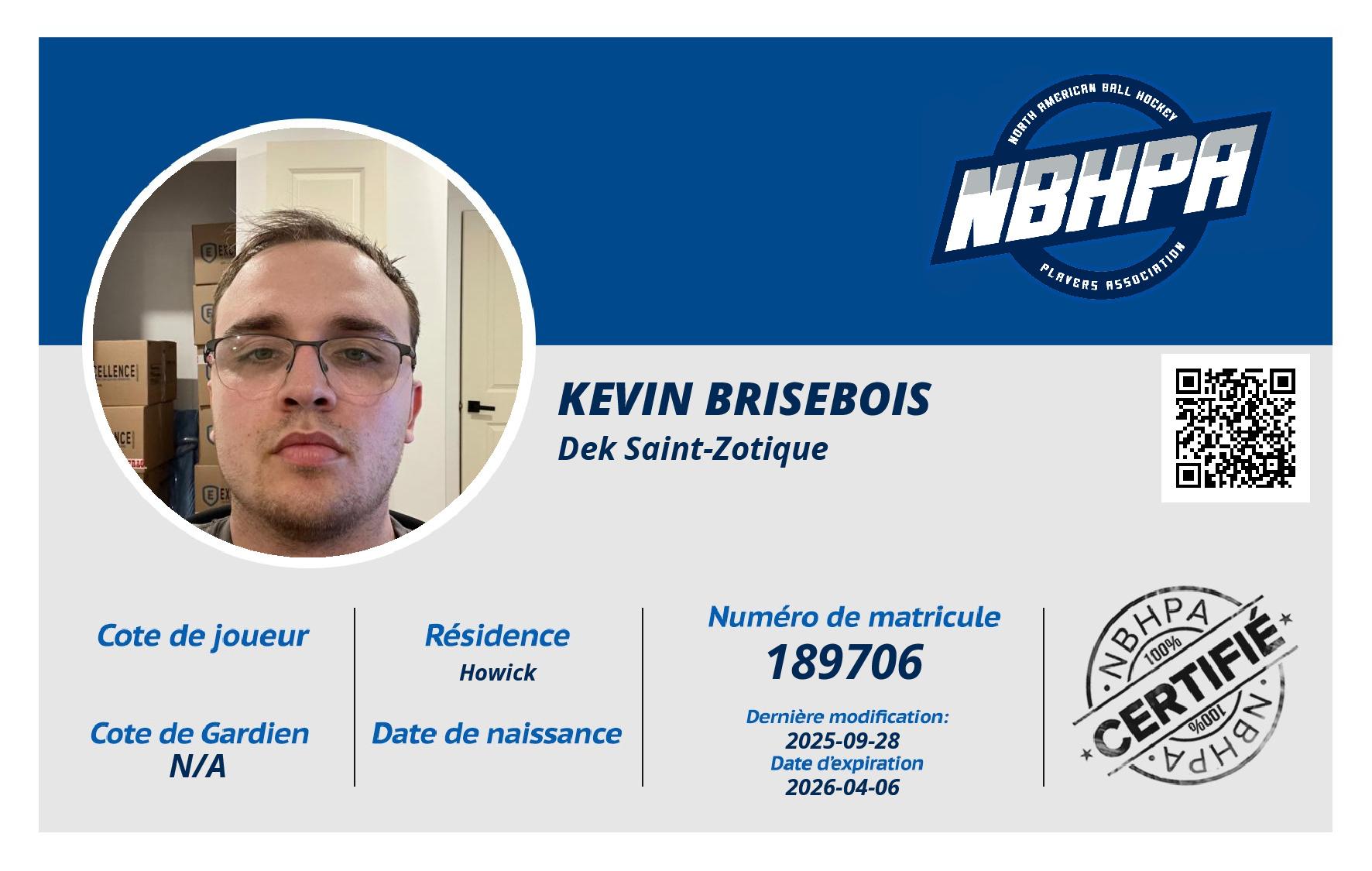 Kevin Brisebois