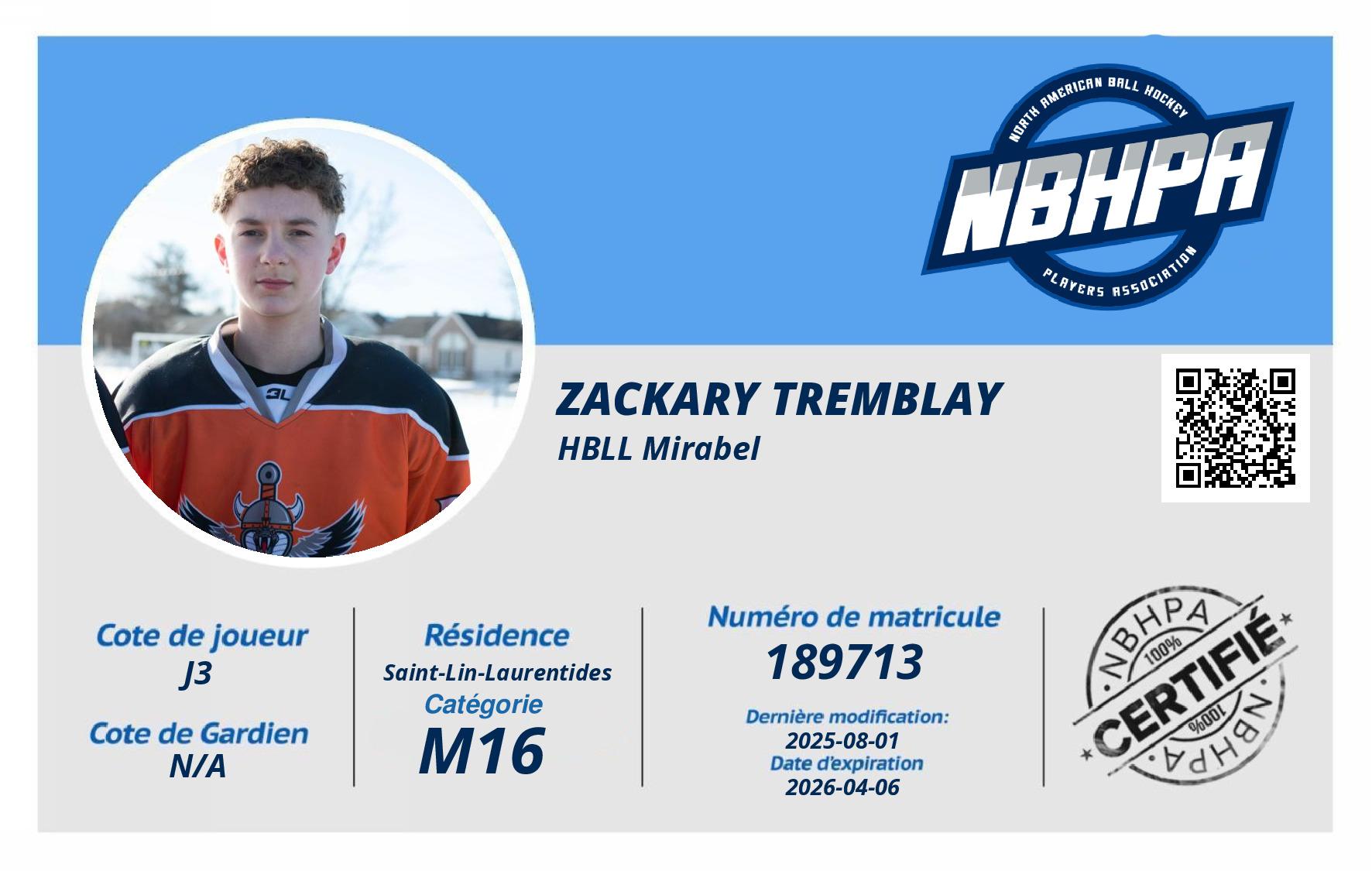 Zackary Tremblay