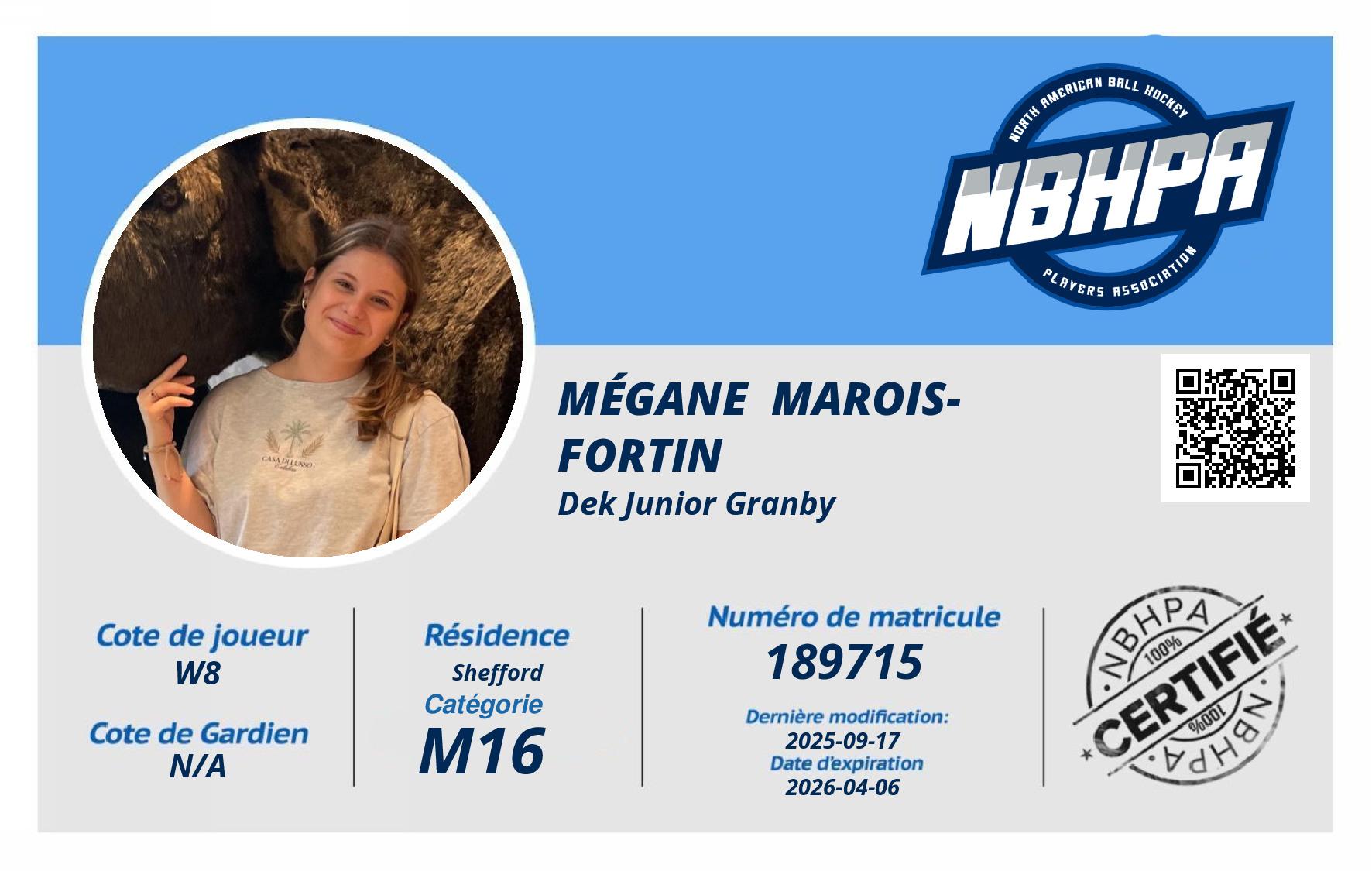 Mégane  Marois-Fortin