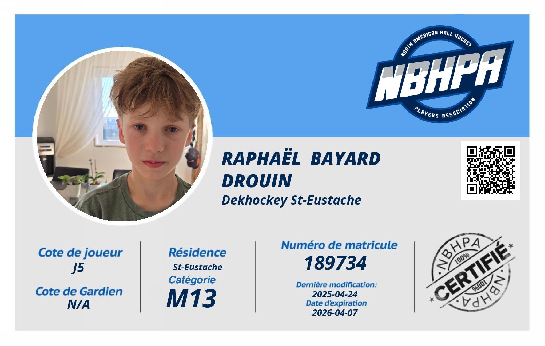 Raphaël  Bayard Drouin 