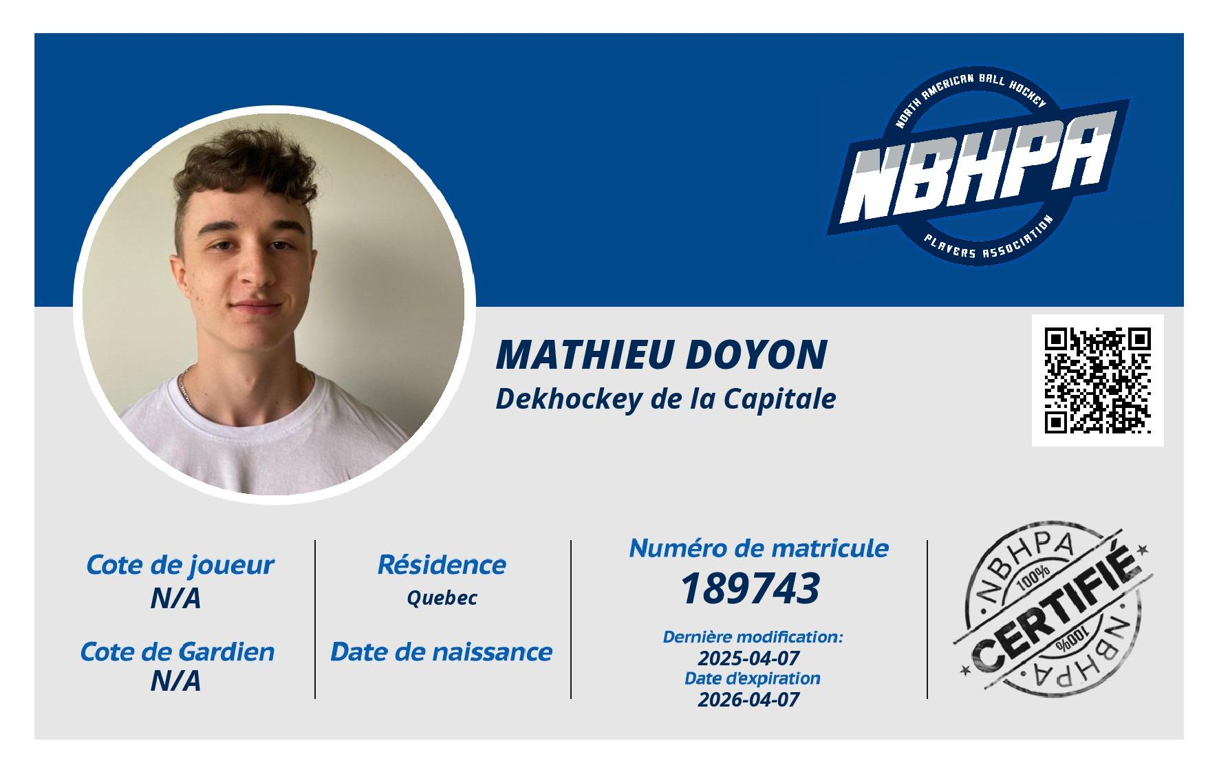 mathieu doyon
