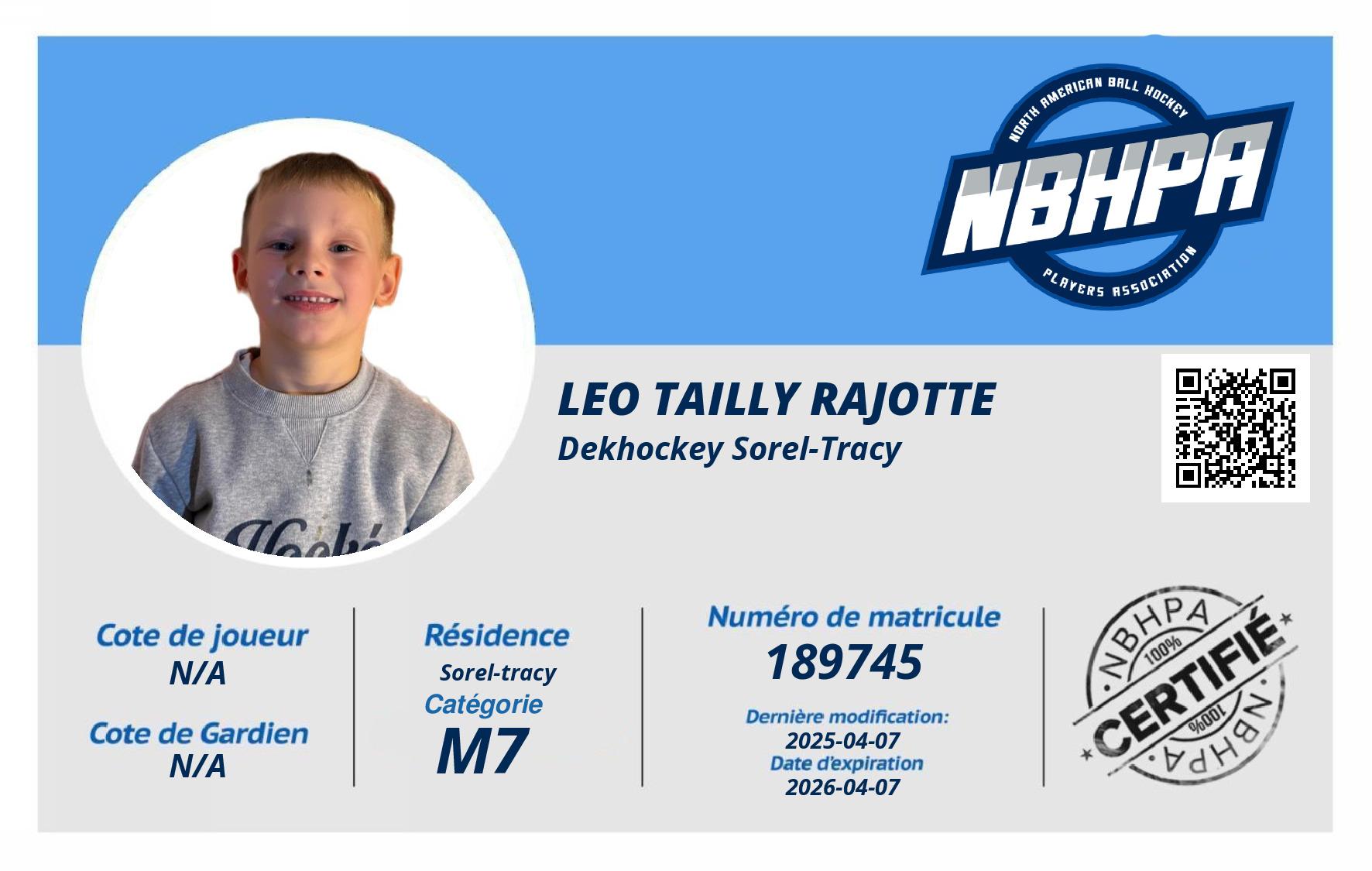 Leo Tailly Rajotte