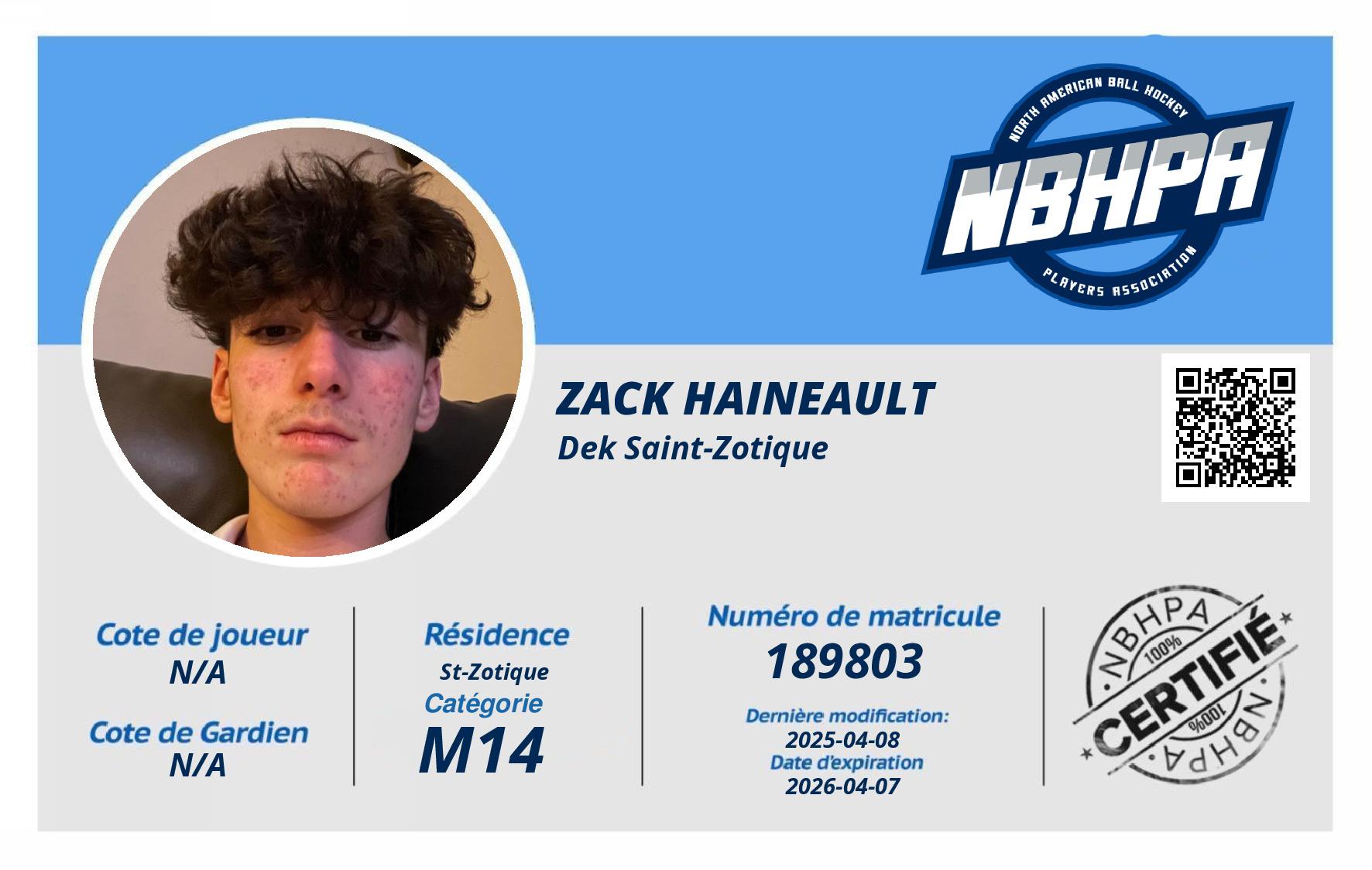 Zack Haineault 