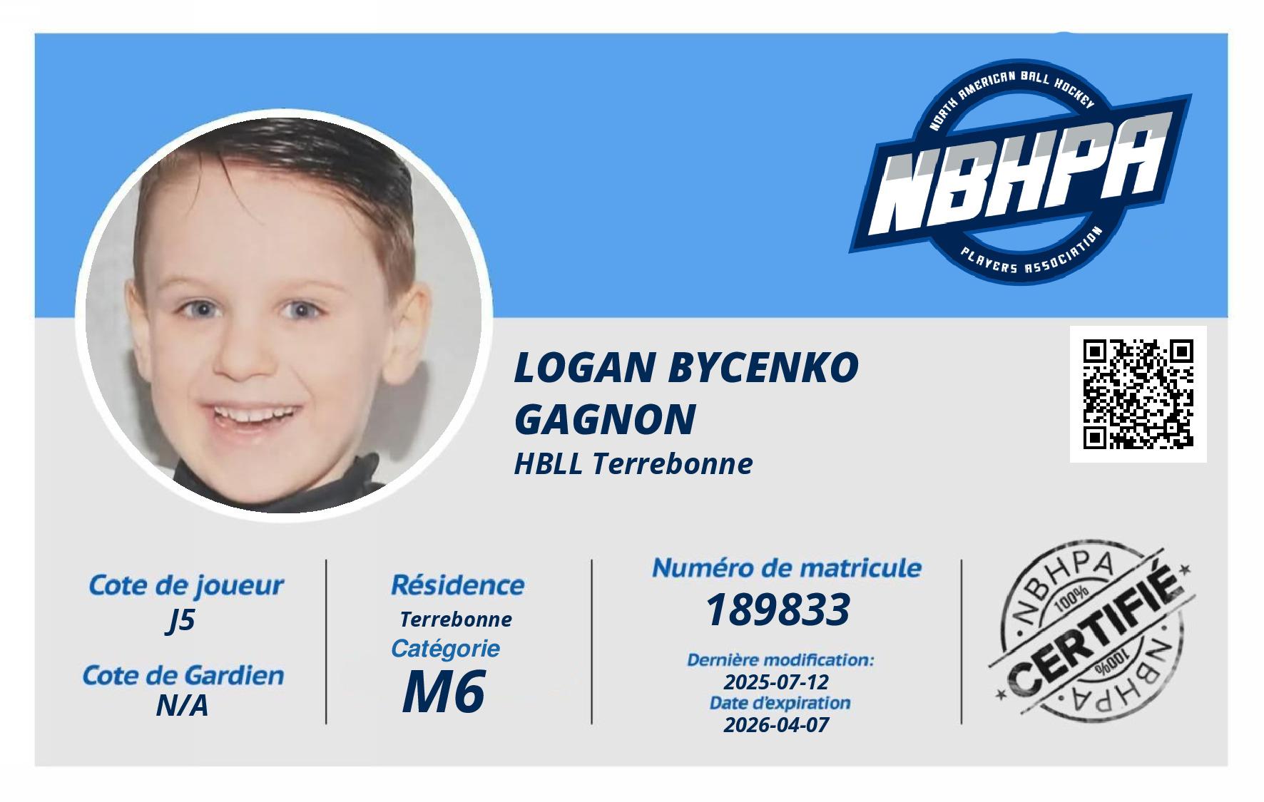 Logan Bycenko Gagnon 