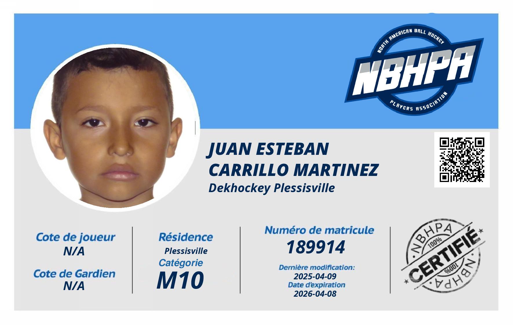 Juan Esteban  Carrillo martinez