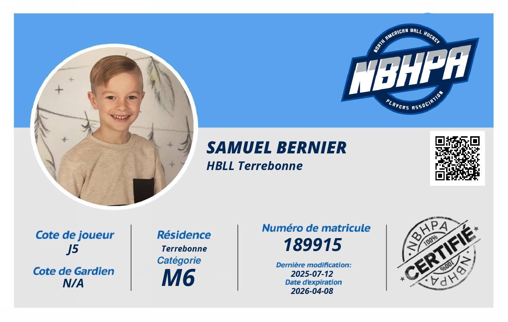 Samuel Bernier
