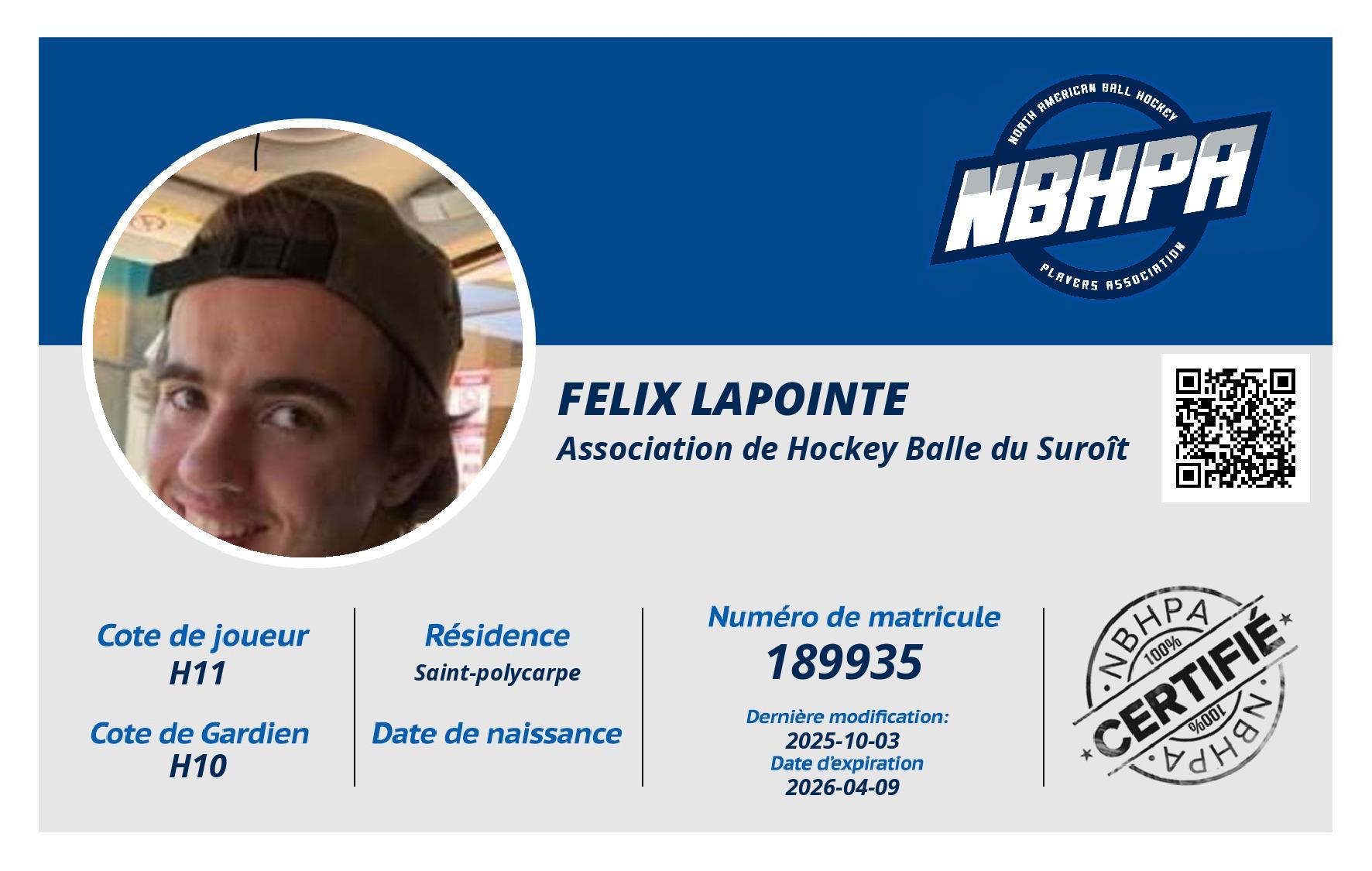 Felix Lapointe