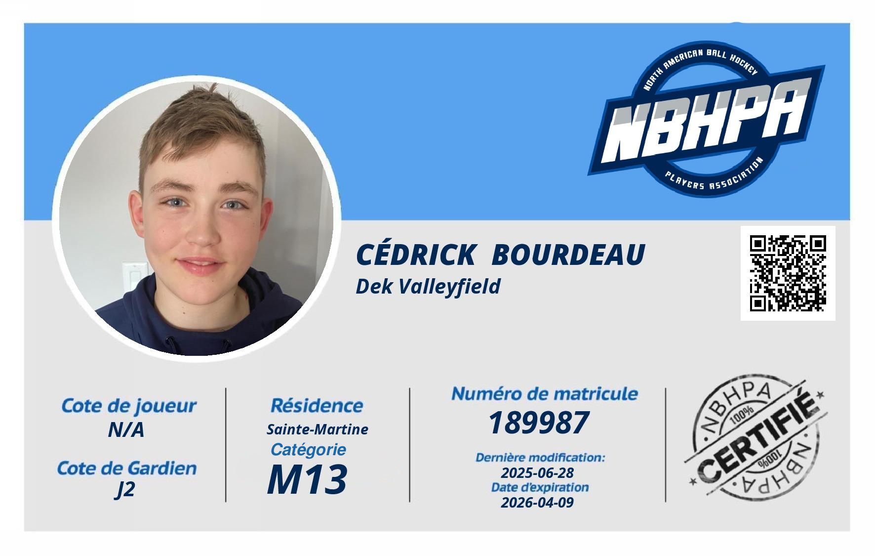 Cédrick  Bourdeau 