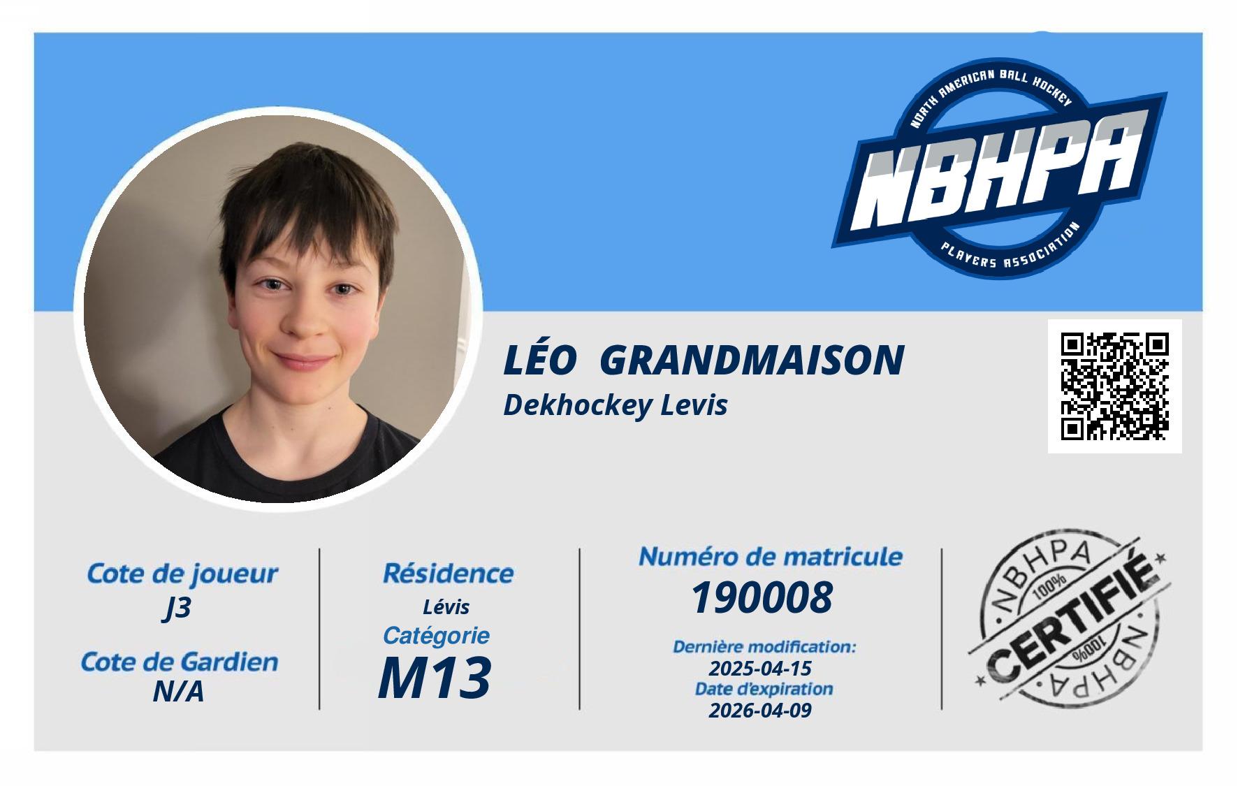 Léo  GrandMaison 
