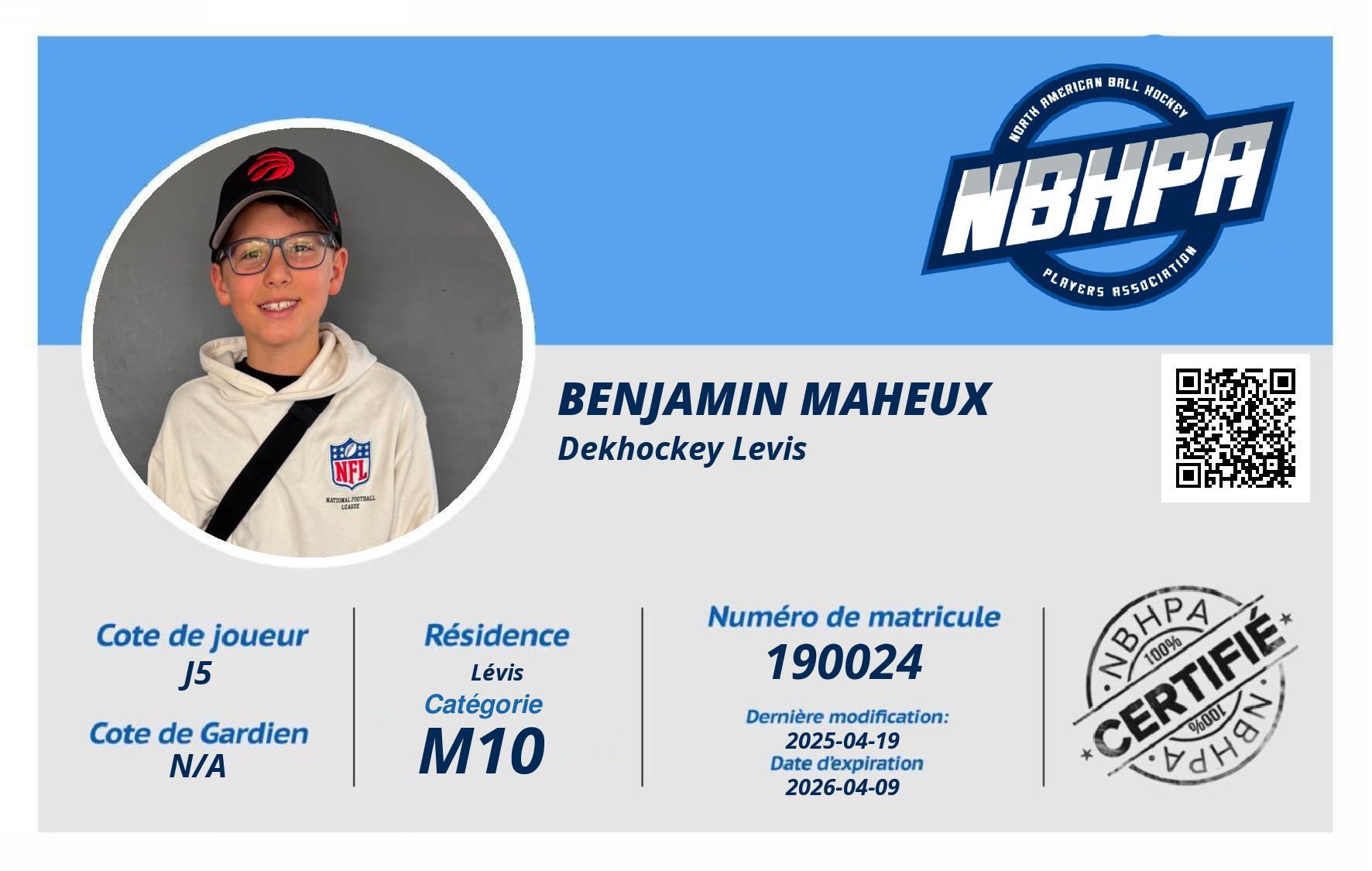 Benjamin Maheux