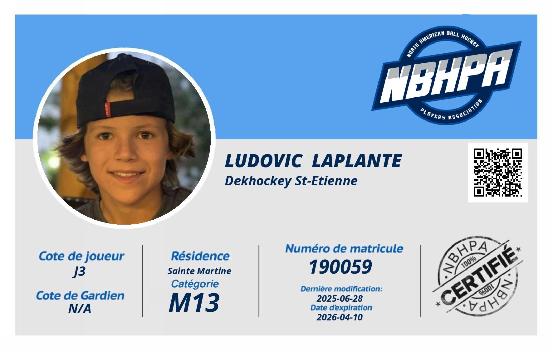 Ludovic  Laplante 