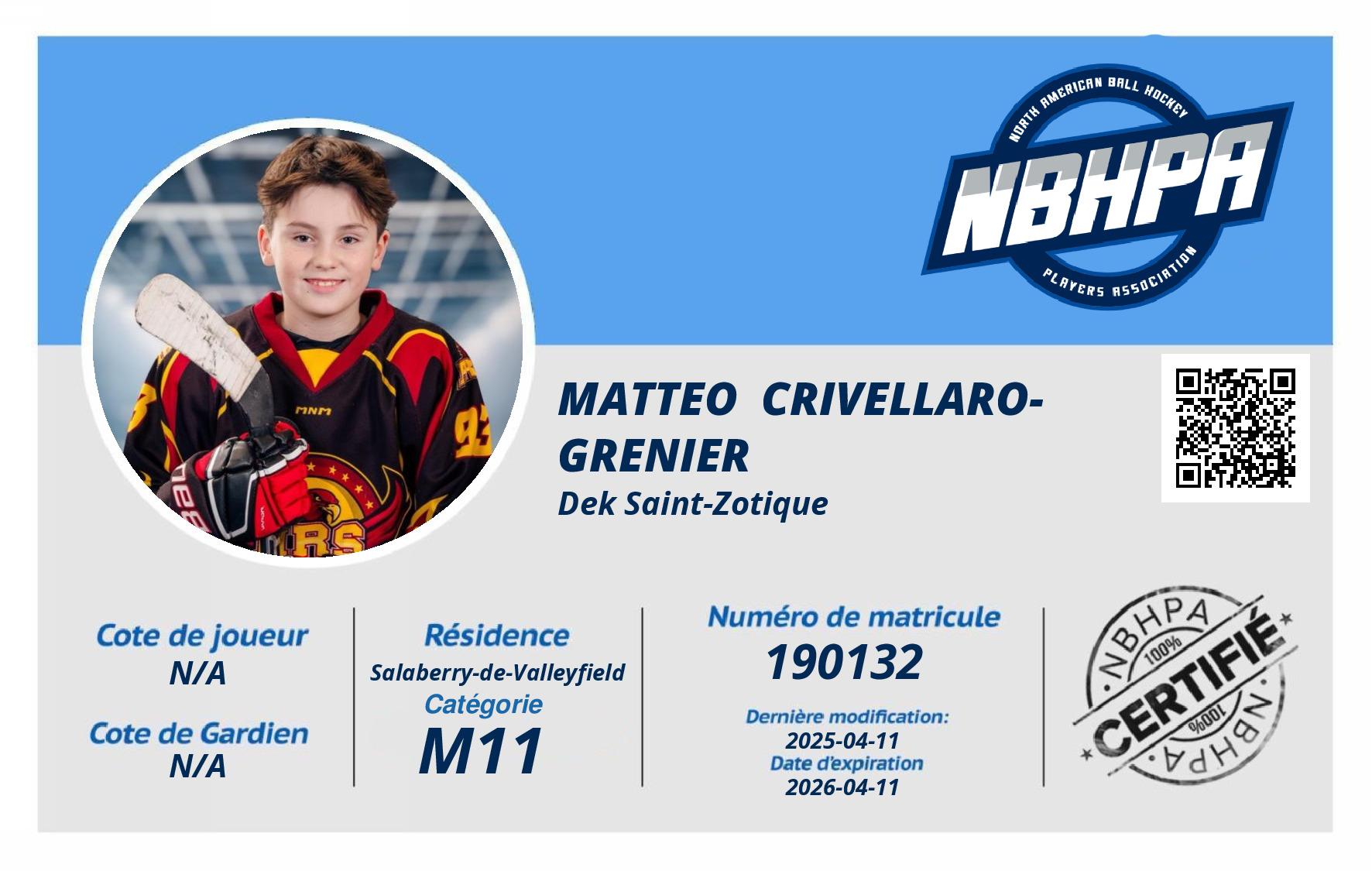 Matteo  Crivellaro-Grenier