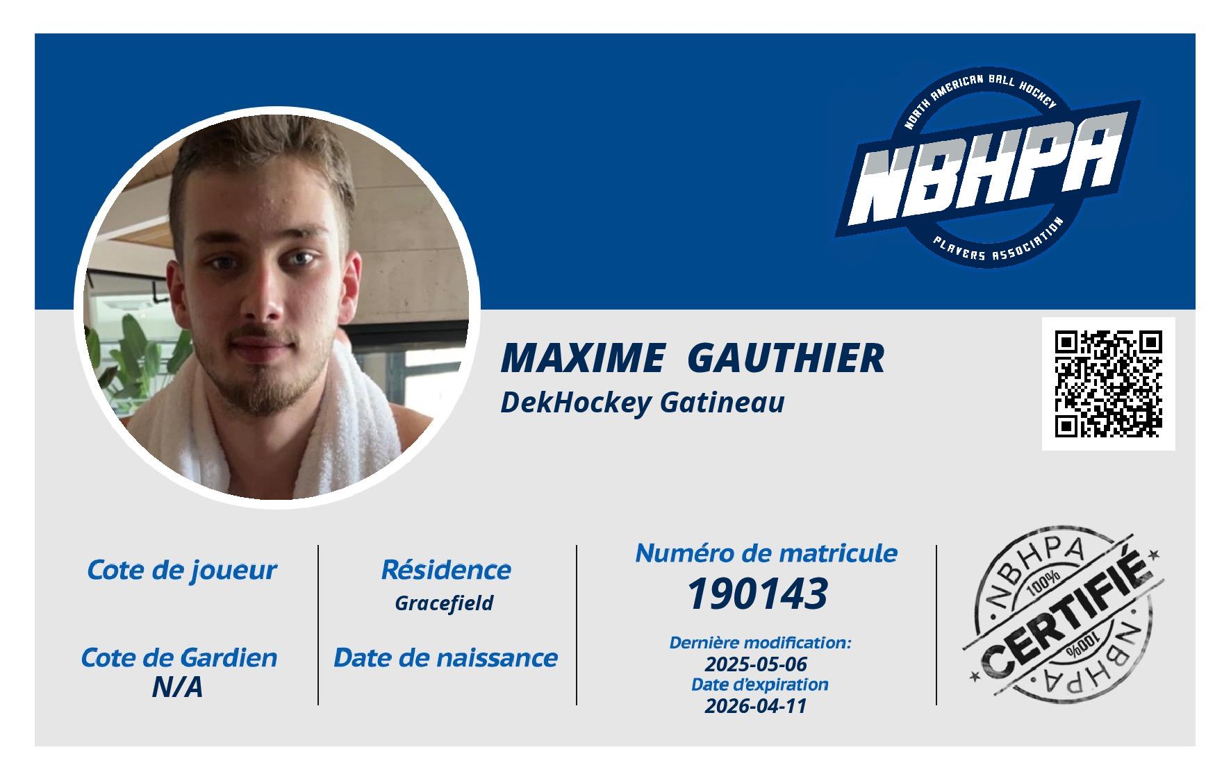 Maxime  Gauthier