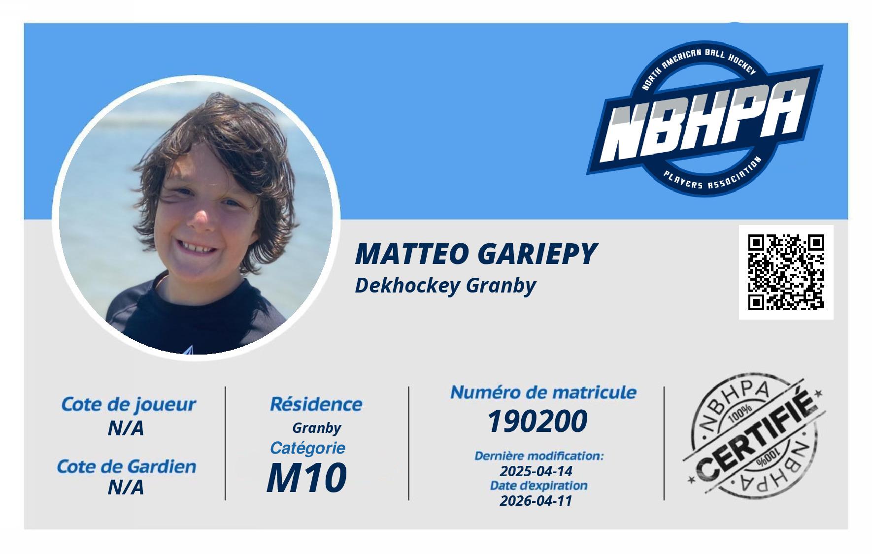 Matteo Gariepy