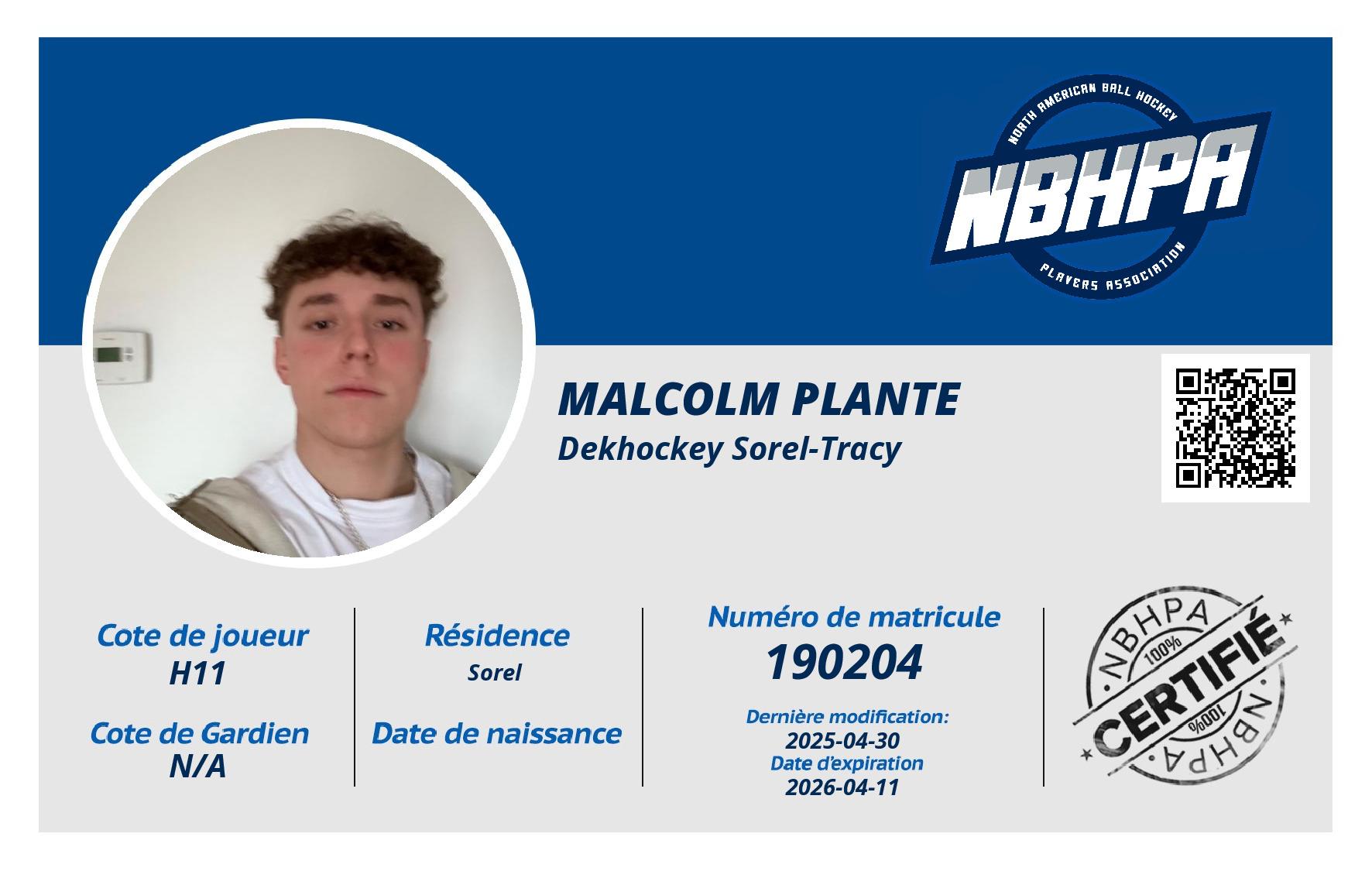 Malcolm Plante